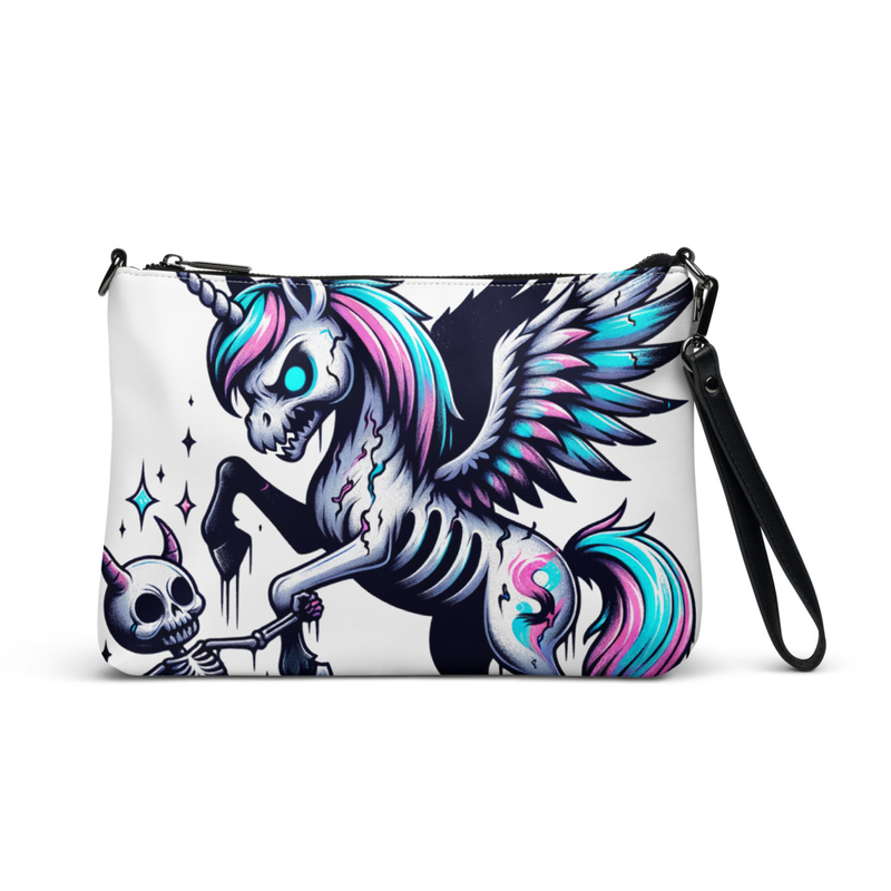 Gothic Zombie Unicorn Clutch Bag