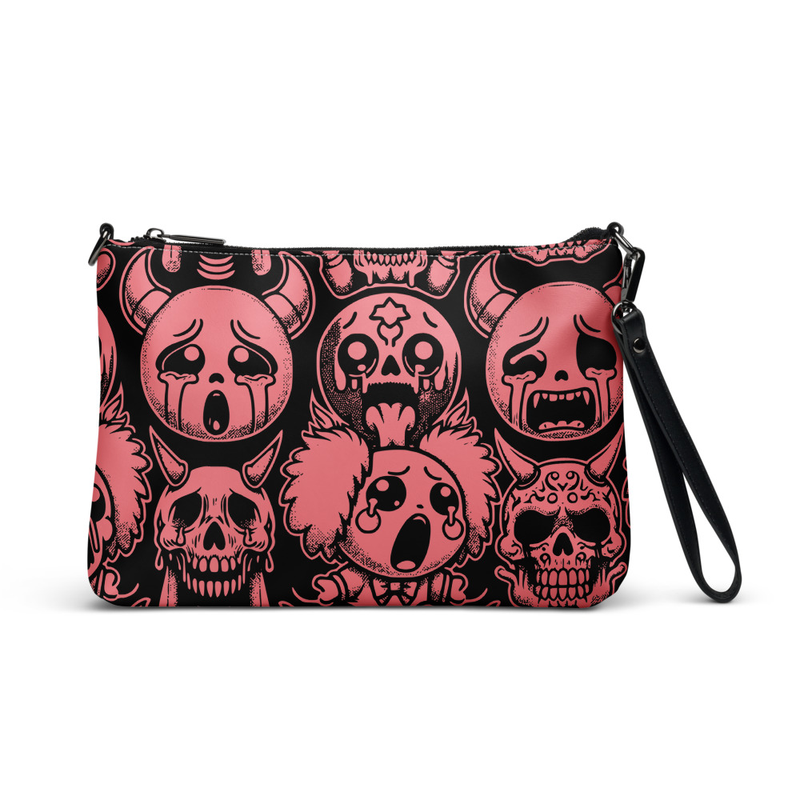 Gothic Cartoon Clutch Bag