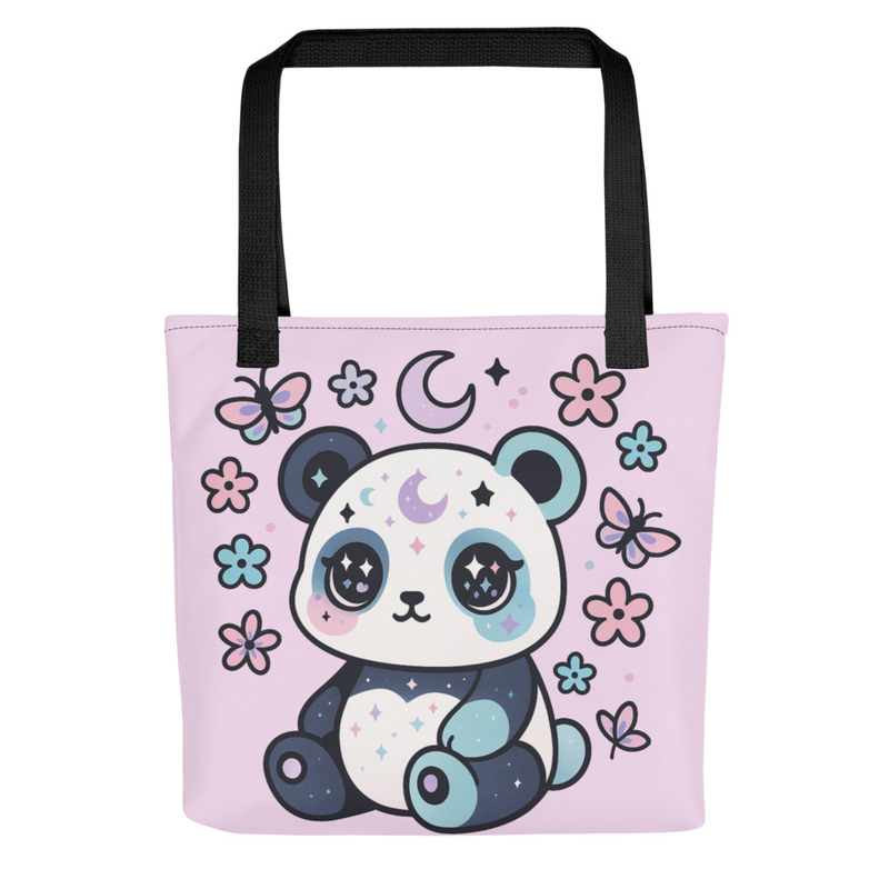 Kawaii Panda Tote Bag