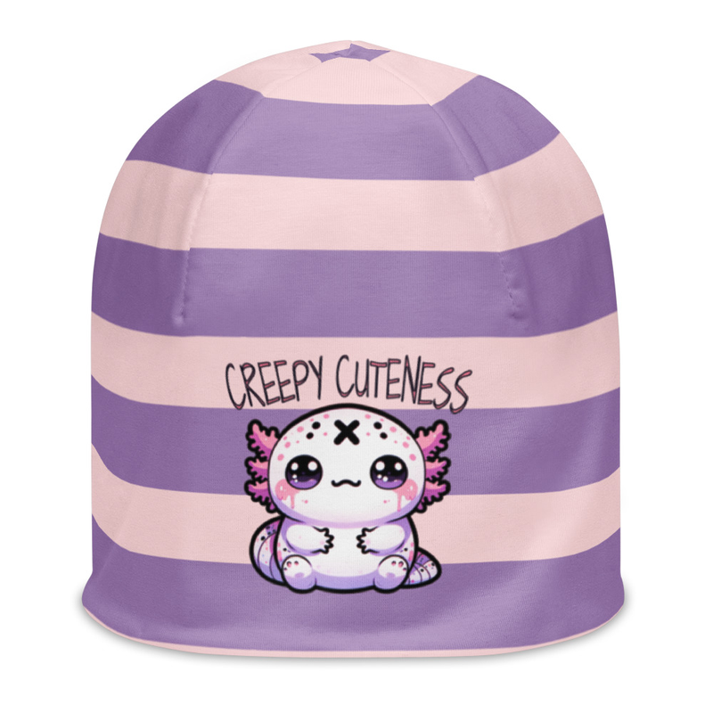 Striped Axolotl Beanie