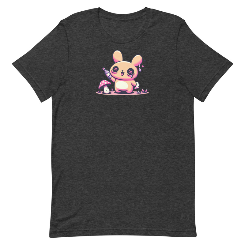 Weirdcore Pastel Goth Grunge Trippy Bunny Shirt Oddcore Rabbit T-Shirt Weird Stuff Unique Gift