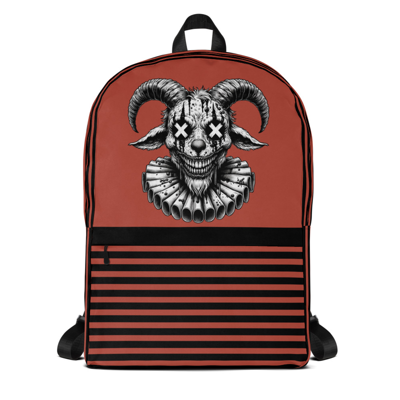 Red Skull Goat Backpack