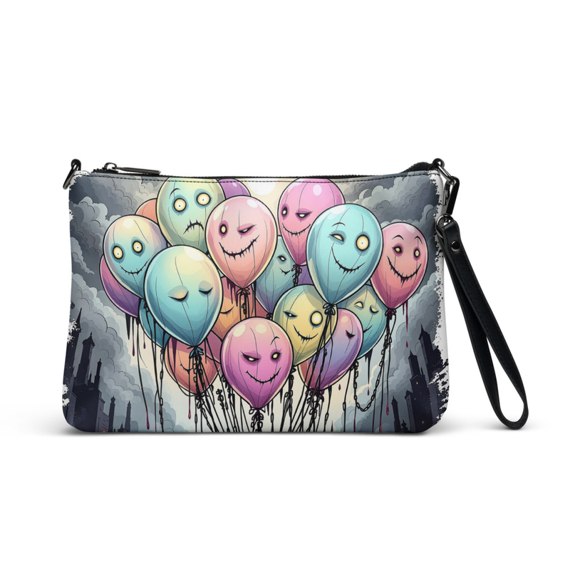 Colorful Balloon Monsters Clutch Bag