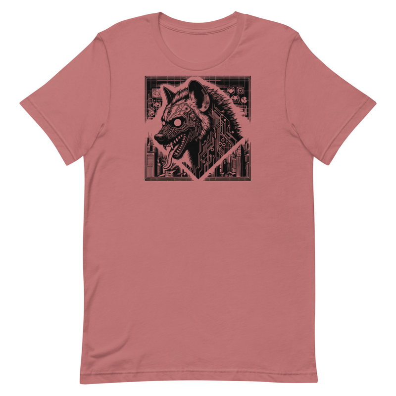 Scary Spooky Dystopian Hyena T-Shirt Gothic Grunge