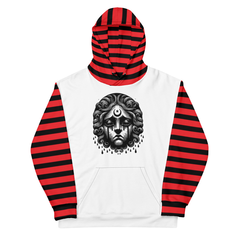 Artistic Striped Hoodie