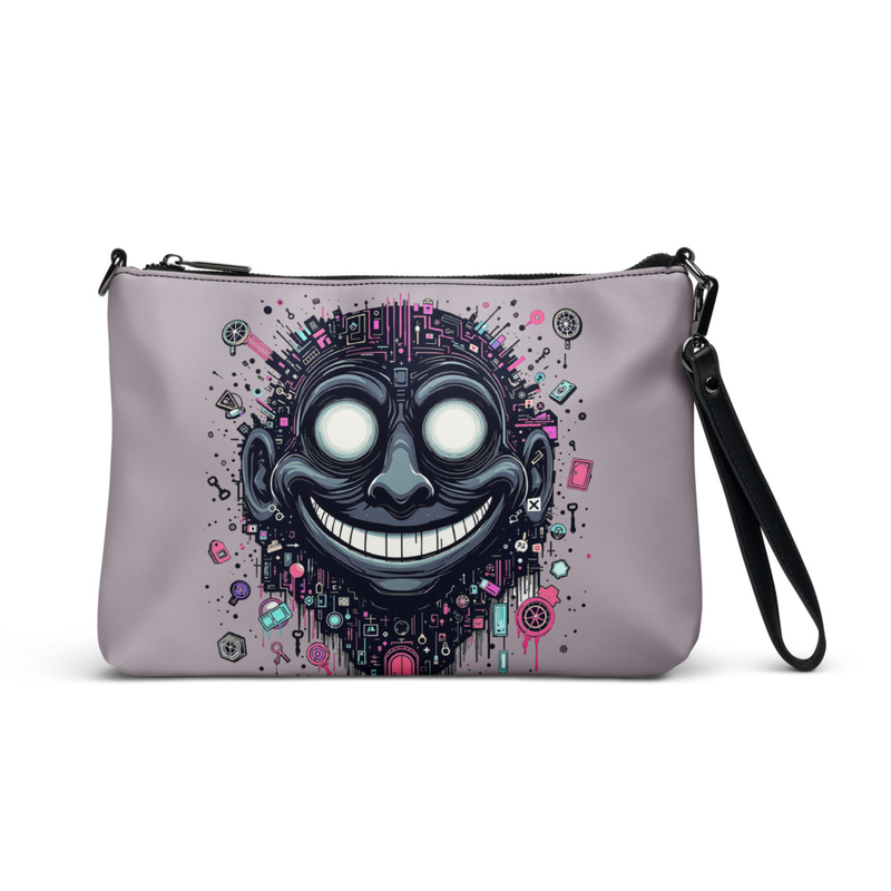 Digital Smile Wristlet Clutch