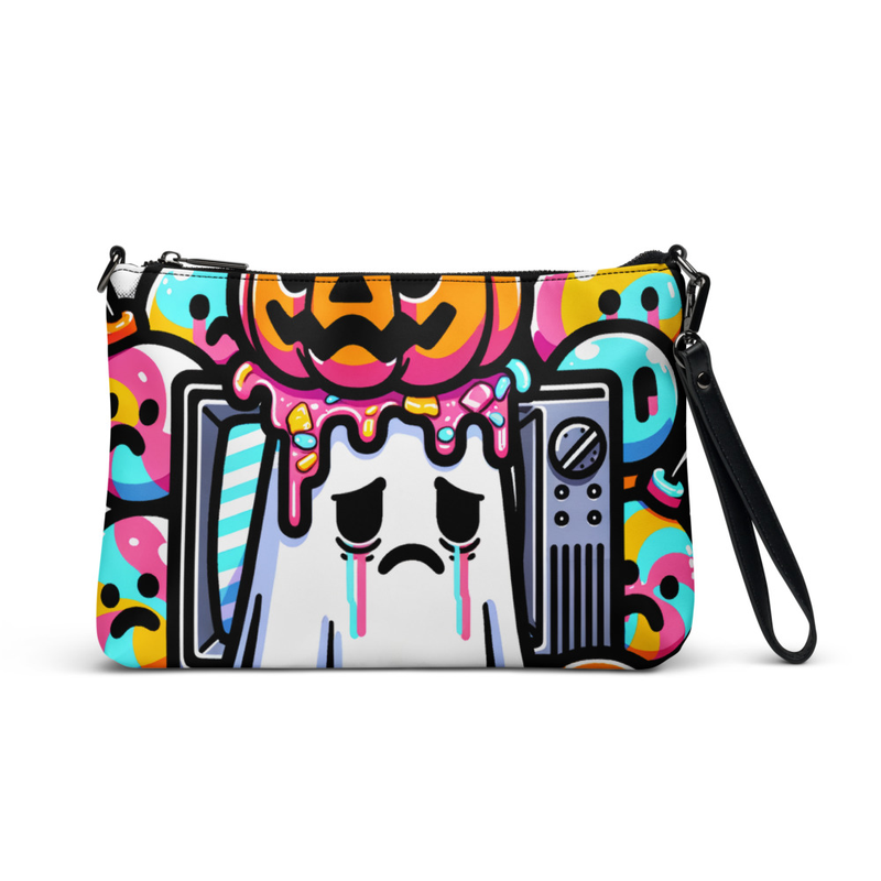 Colorful Cartoon Ghost Clutch Bag