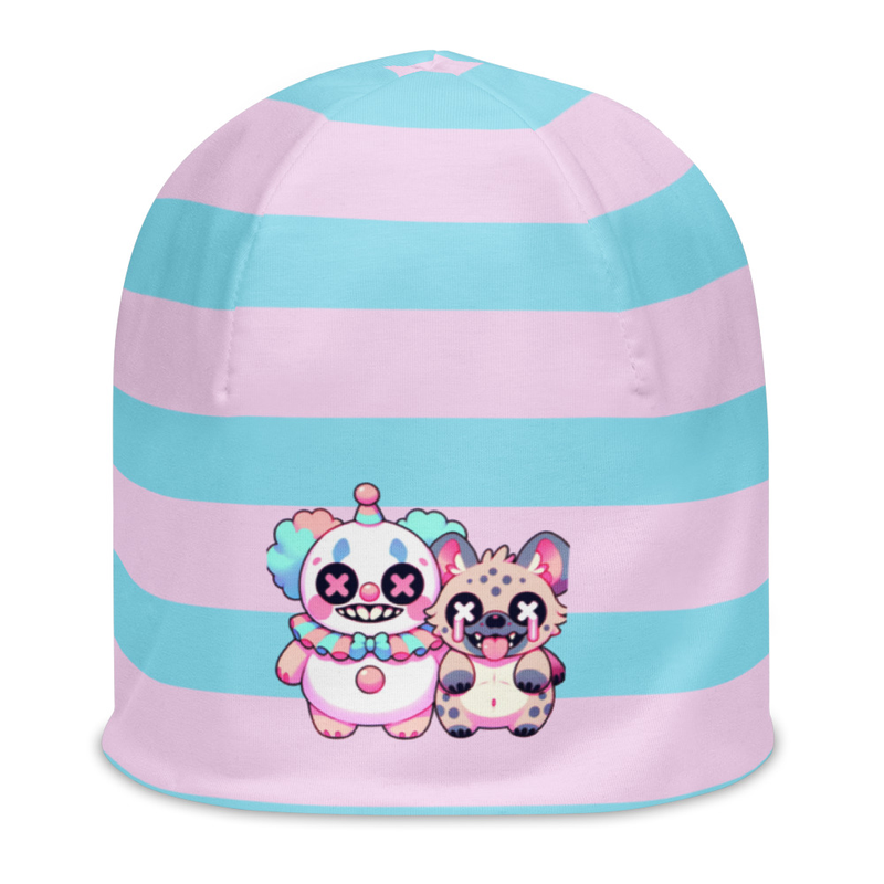 Striped Cute Character Beanie