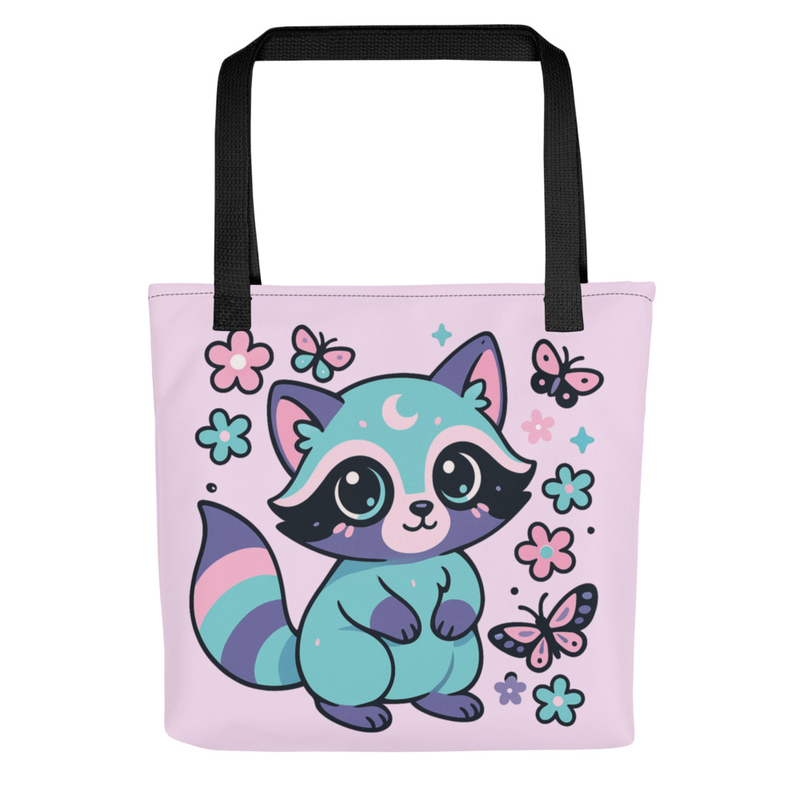 Cute Raccoon Tote Bag