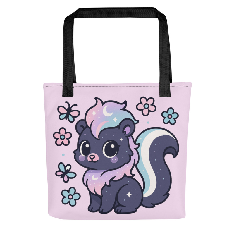 Cute Cosmic Skunk Tote Bag