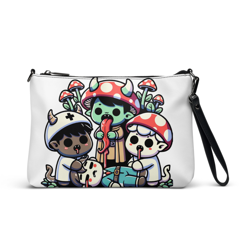 Kawaii Mushroom Gang Clutch Bag