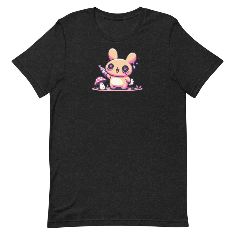 Weirdcore Pastel Goth Grunge Trippy Bunny Shirt Oddcore Rabbit T-Shirt Weird Stuff Unique Gift