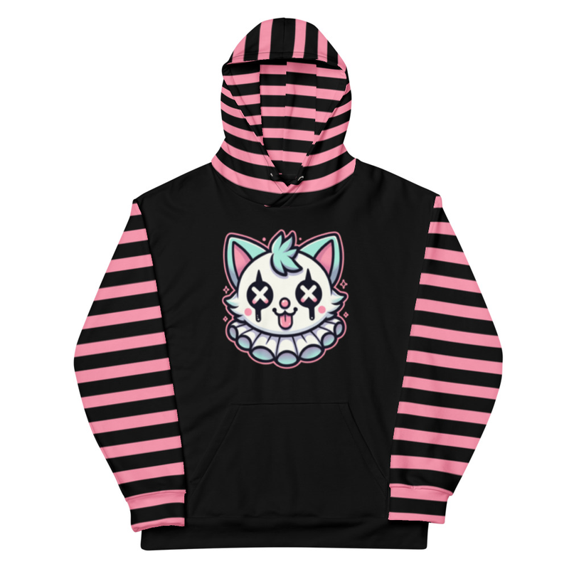 Cute Cat Striped Hoodie