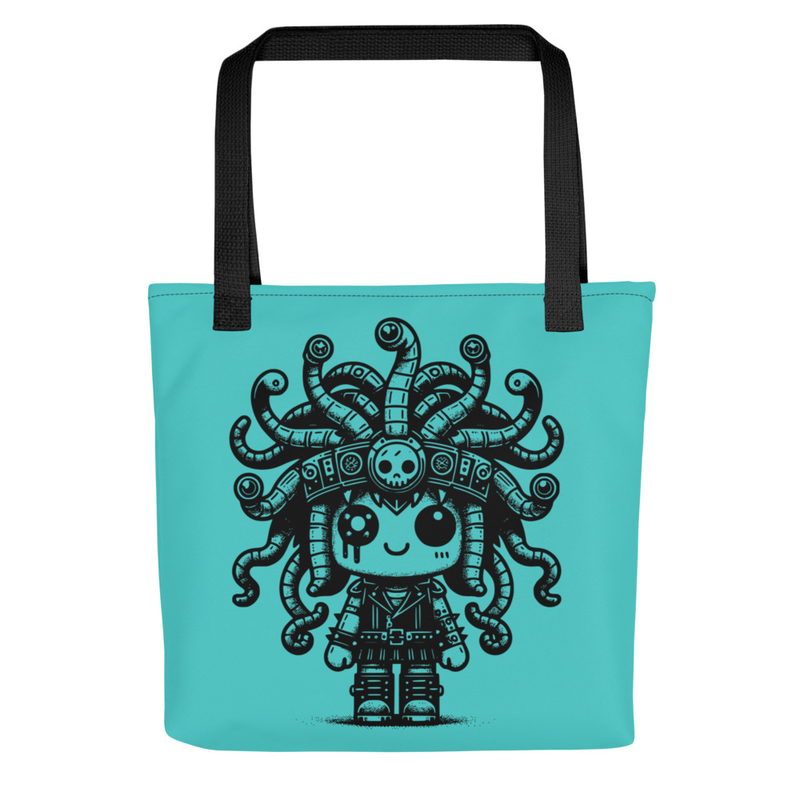 Medusa Cartoon Tote Bag