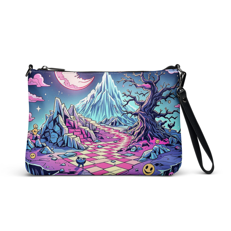 Fantasy Mountain Wristlet Bag