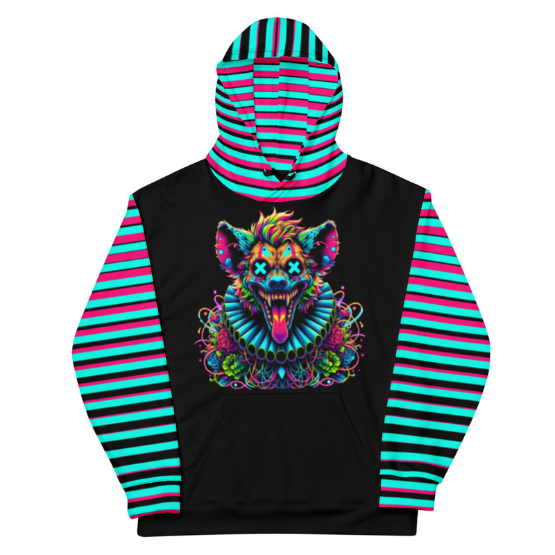 Neon Hyena Graphic Hoodie