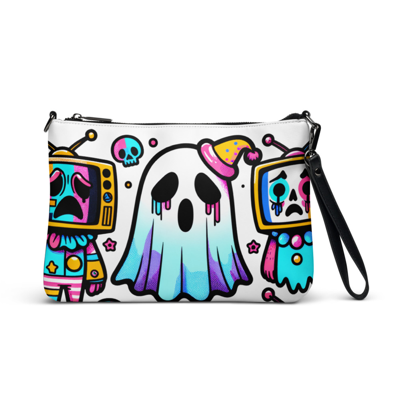 Cartoon Ghost Art Clutch Bag