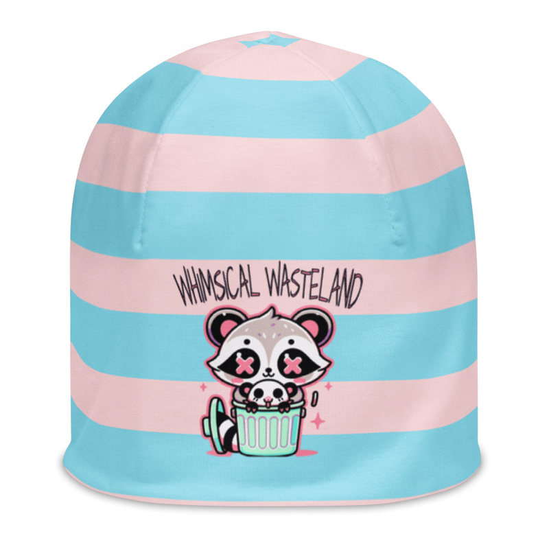 Whimsical Wasteland Striped Beanie