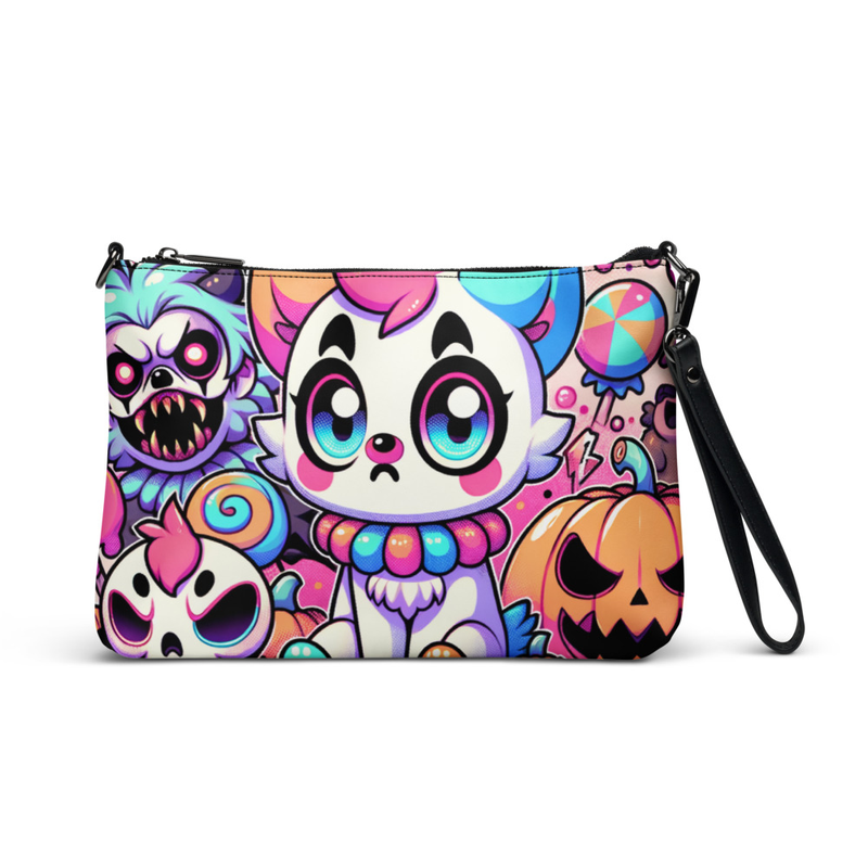 Halloween Cartoon Character Wristlet Clutch