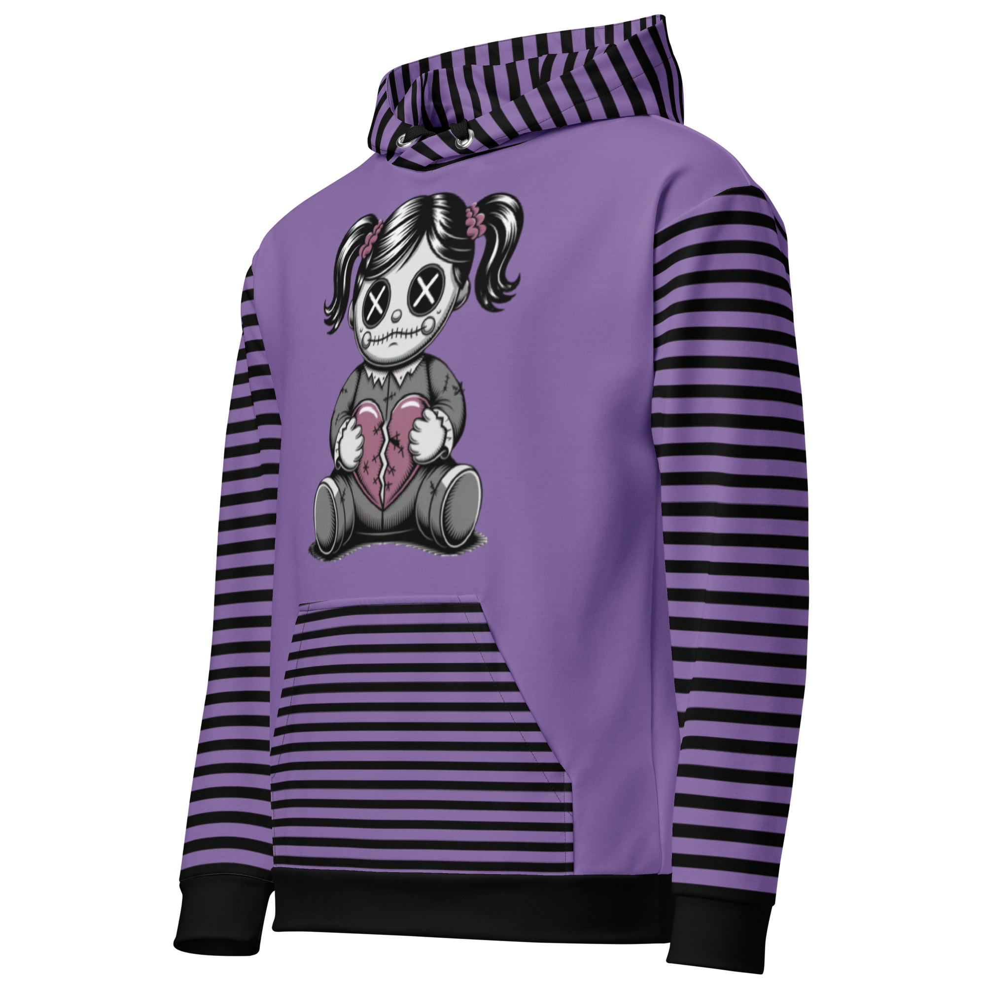 Gothic Broken Heart Doll Hoodie