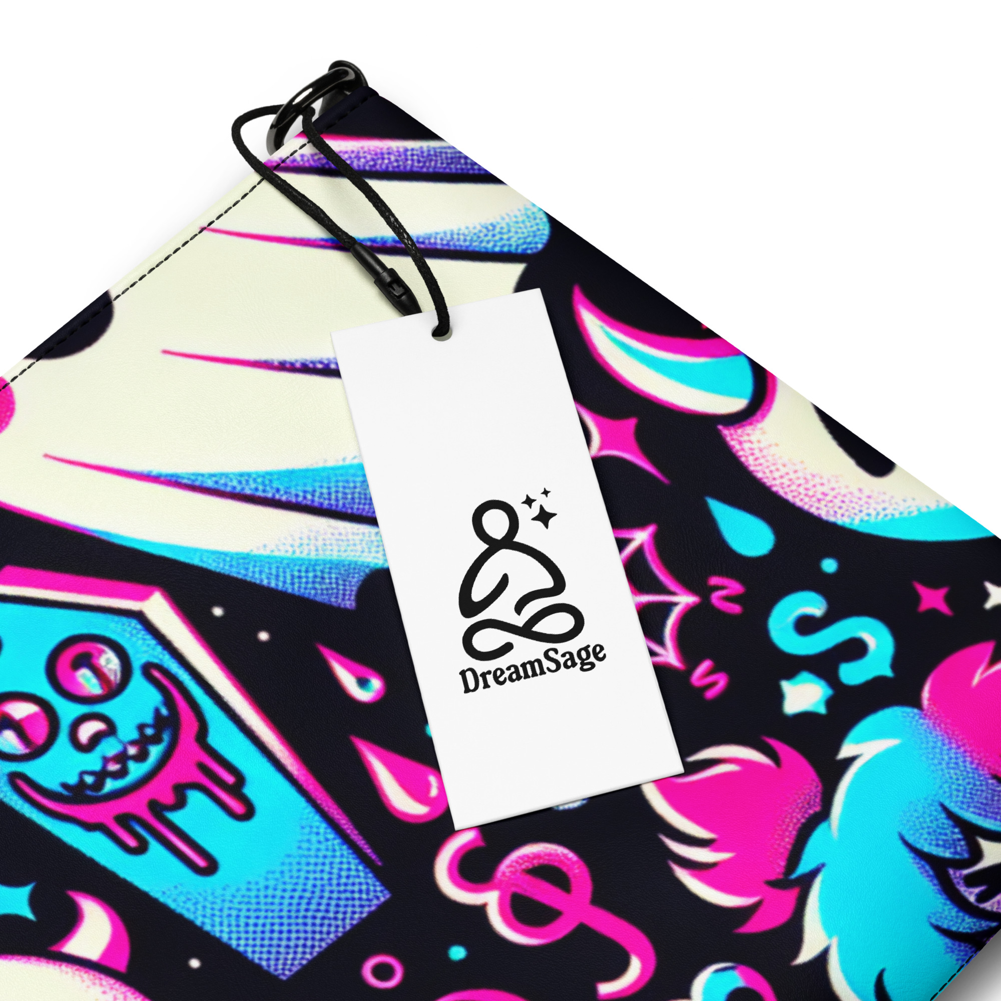 Neon Goth Wristlet Purse