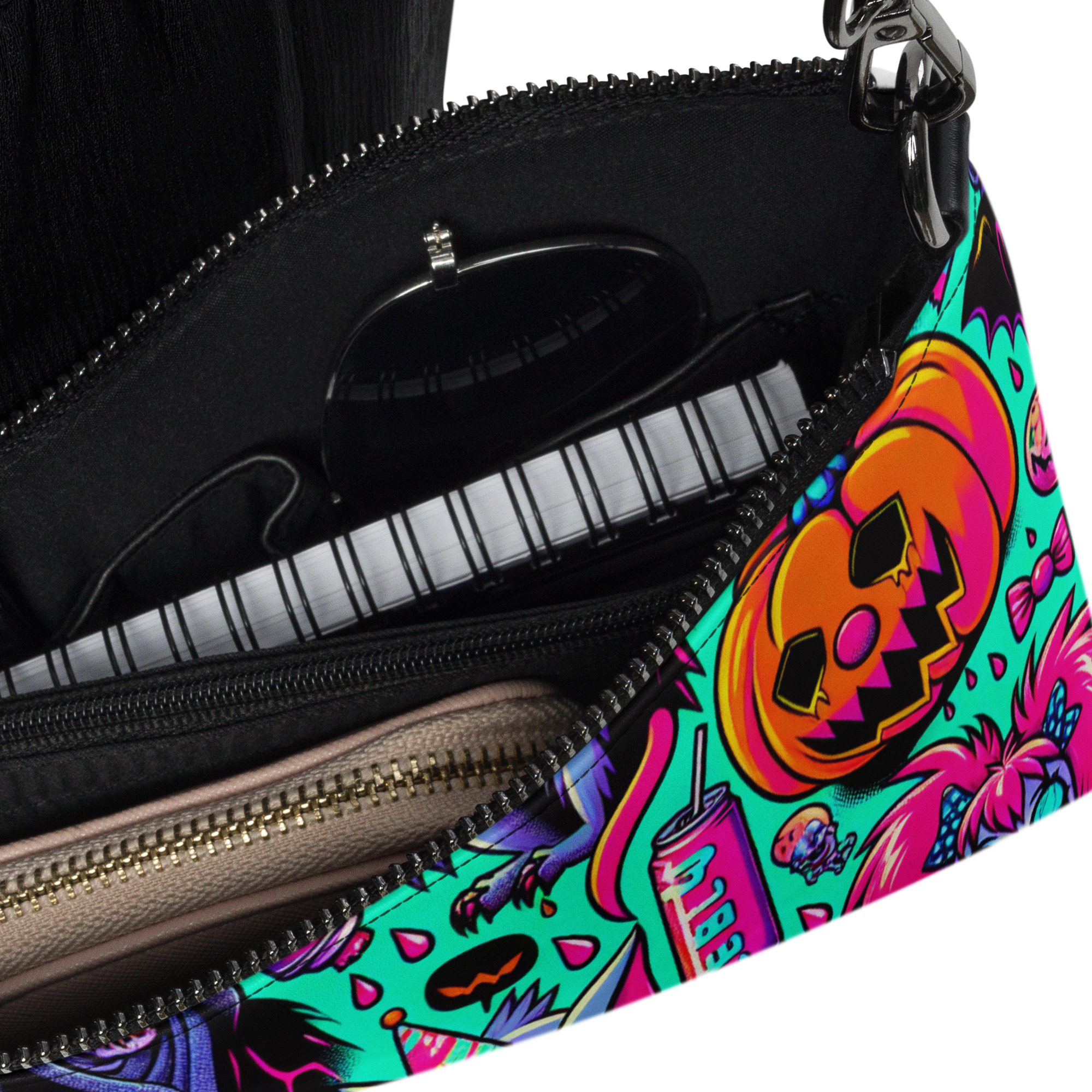 Halloween Cartoon Wristlet Bag