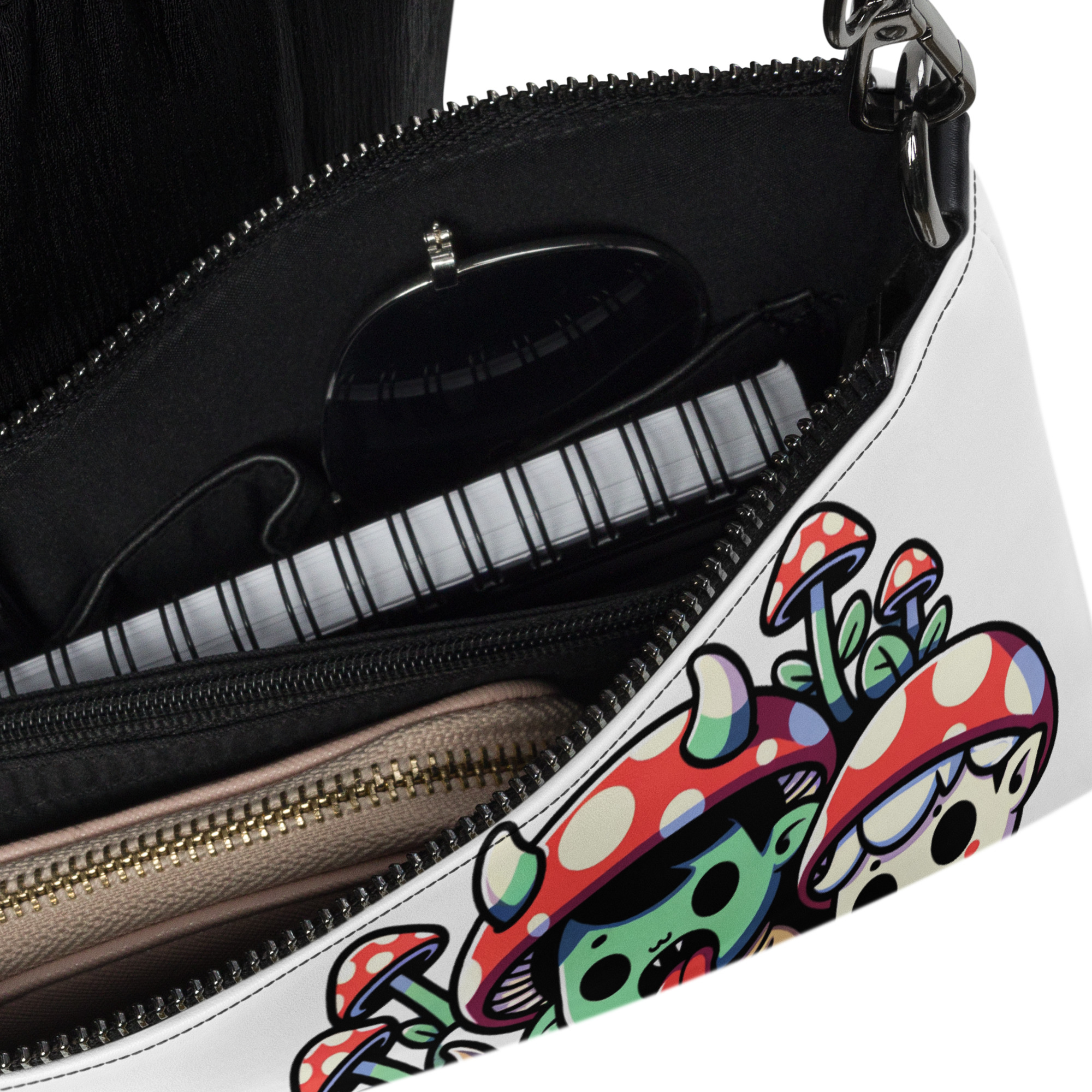 Kawaii Mushroom Gang Clutch Bag