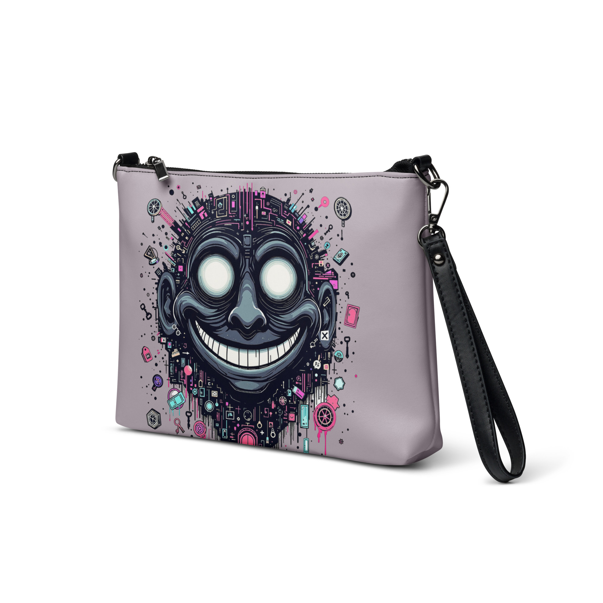 Digital Smile Wristlet Clutch