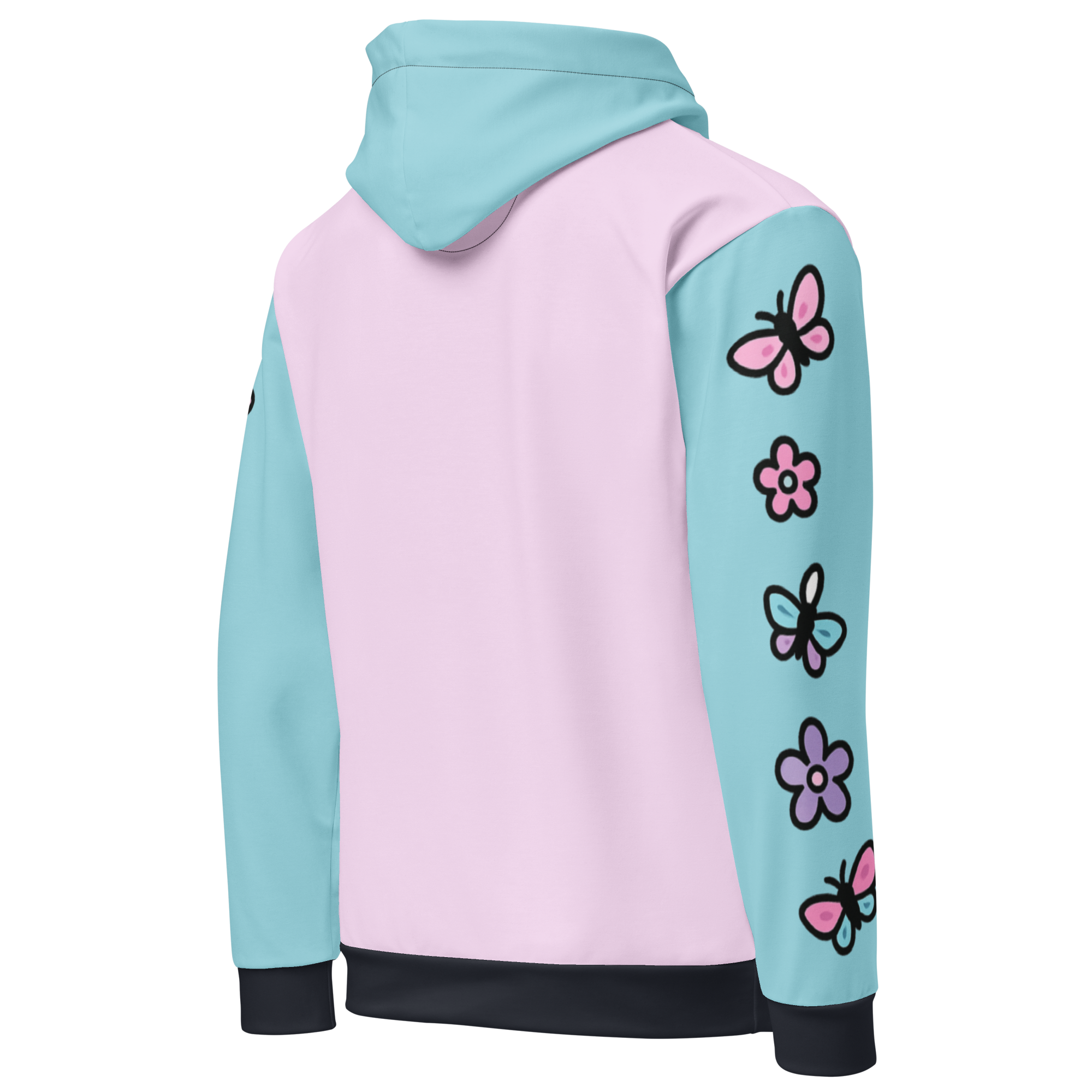 Kawaii Unicorn & Flowers Pastel Goth Hoodie