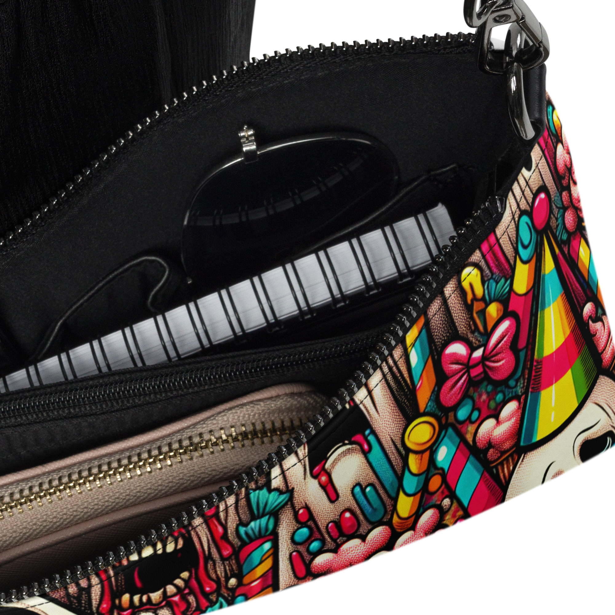 Ghost Scream Pop Art Clutch Bag