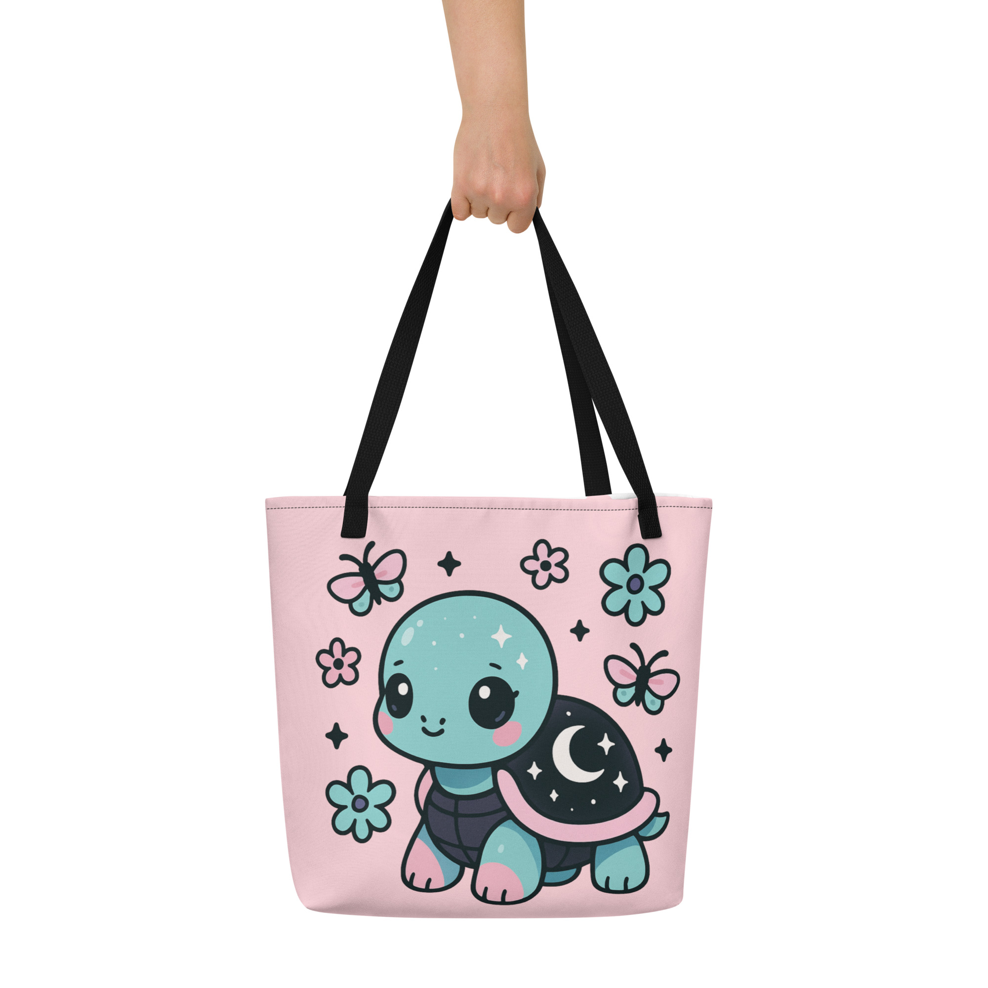 Kawaii Turtle Tote Bag