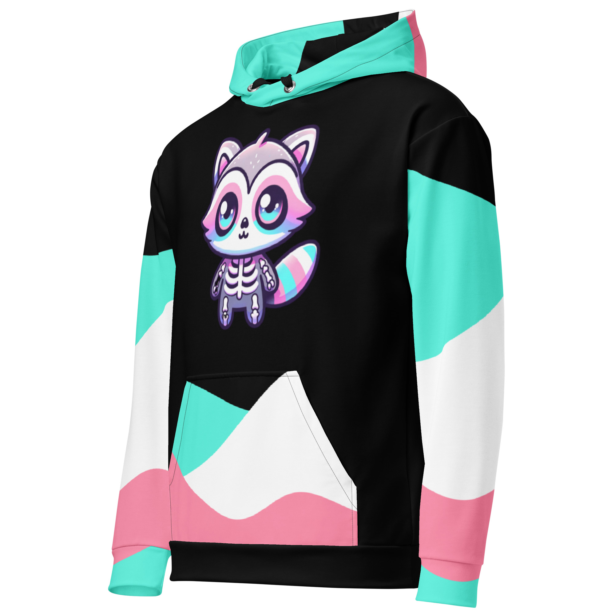 Cute Raccoon Skeleton Hoodie