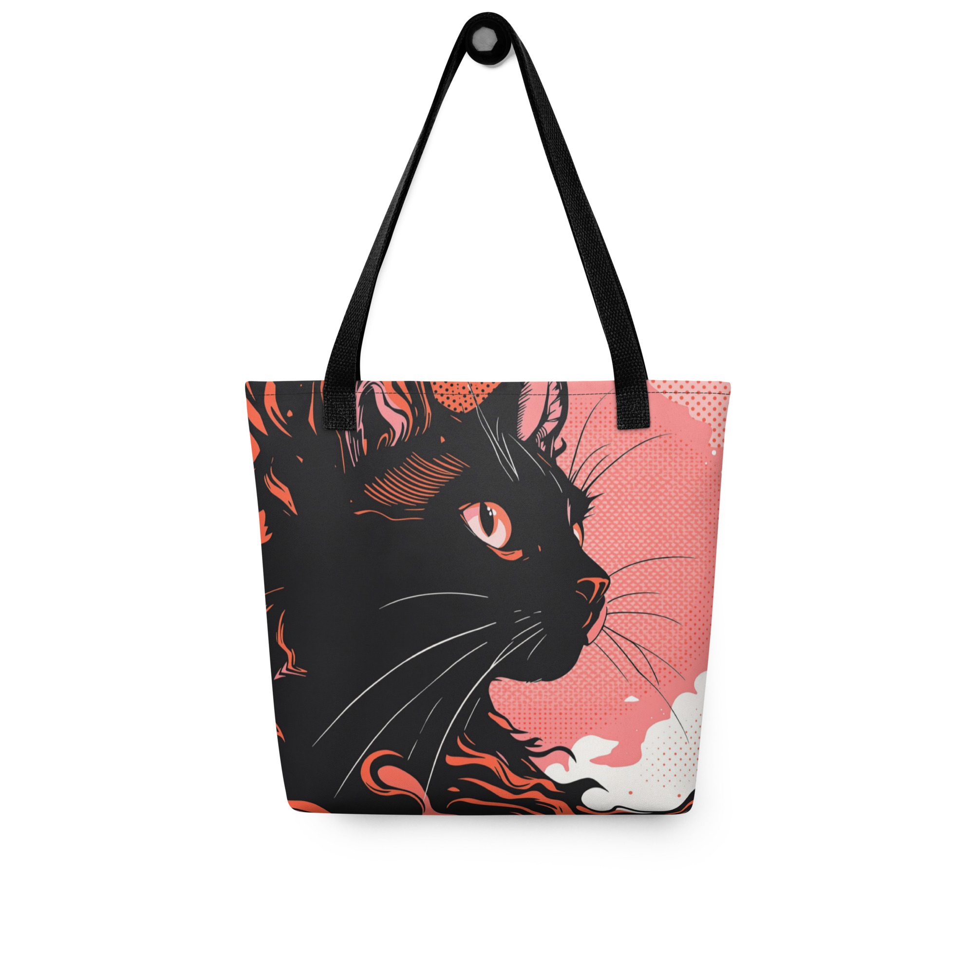 Black Cat Art Tote Bag