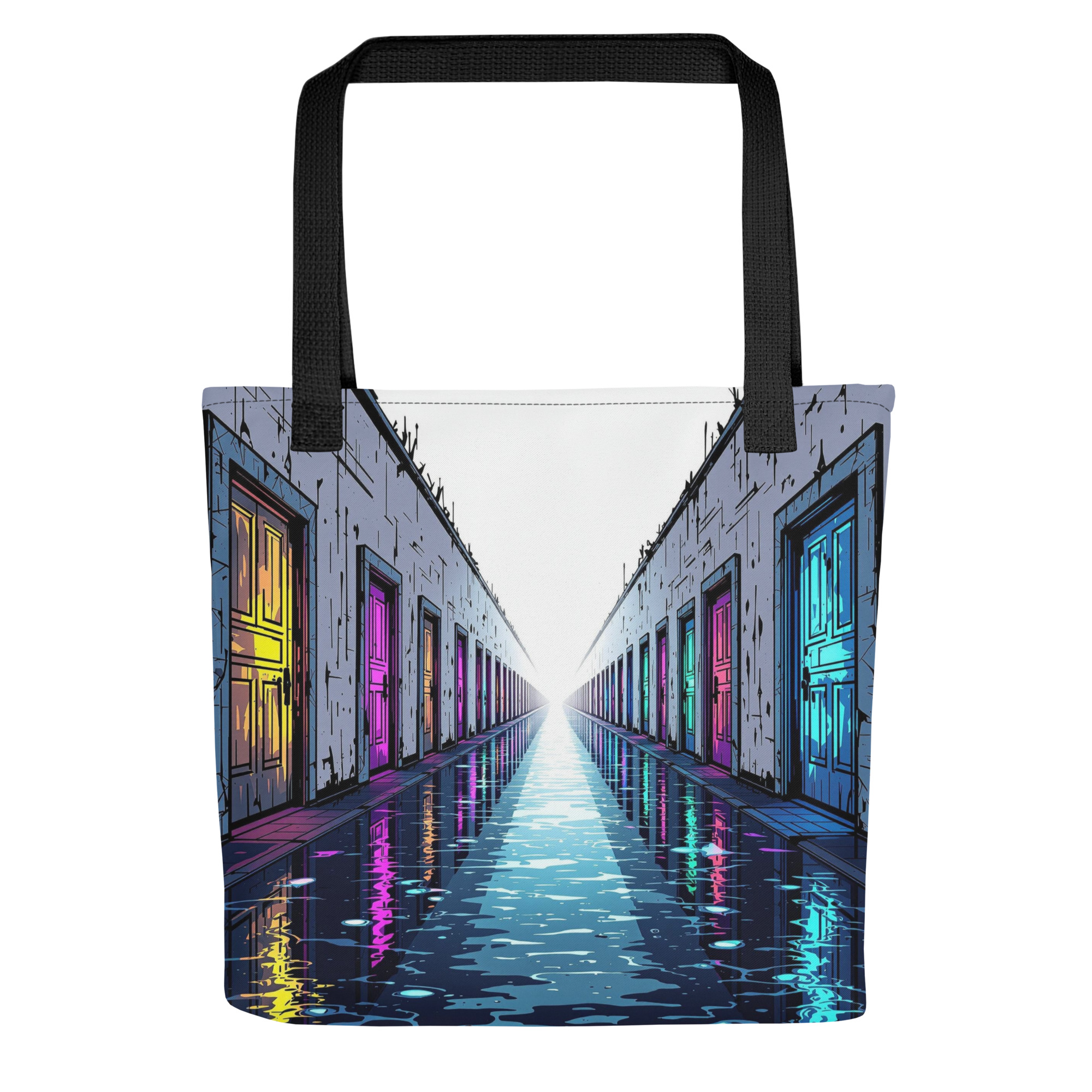 Geometric Color Doors Tote Bag