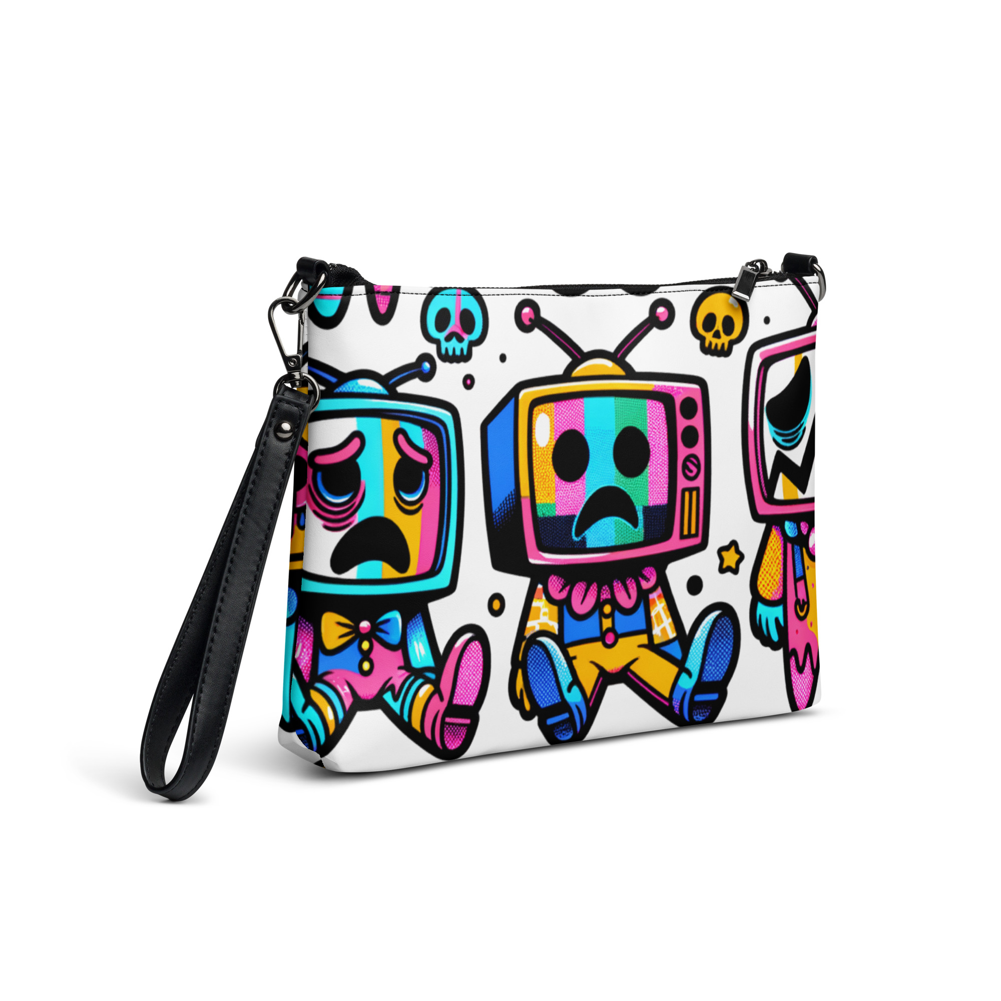 Cartoon Ghost Art Clutch Bag