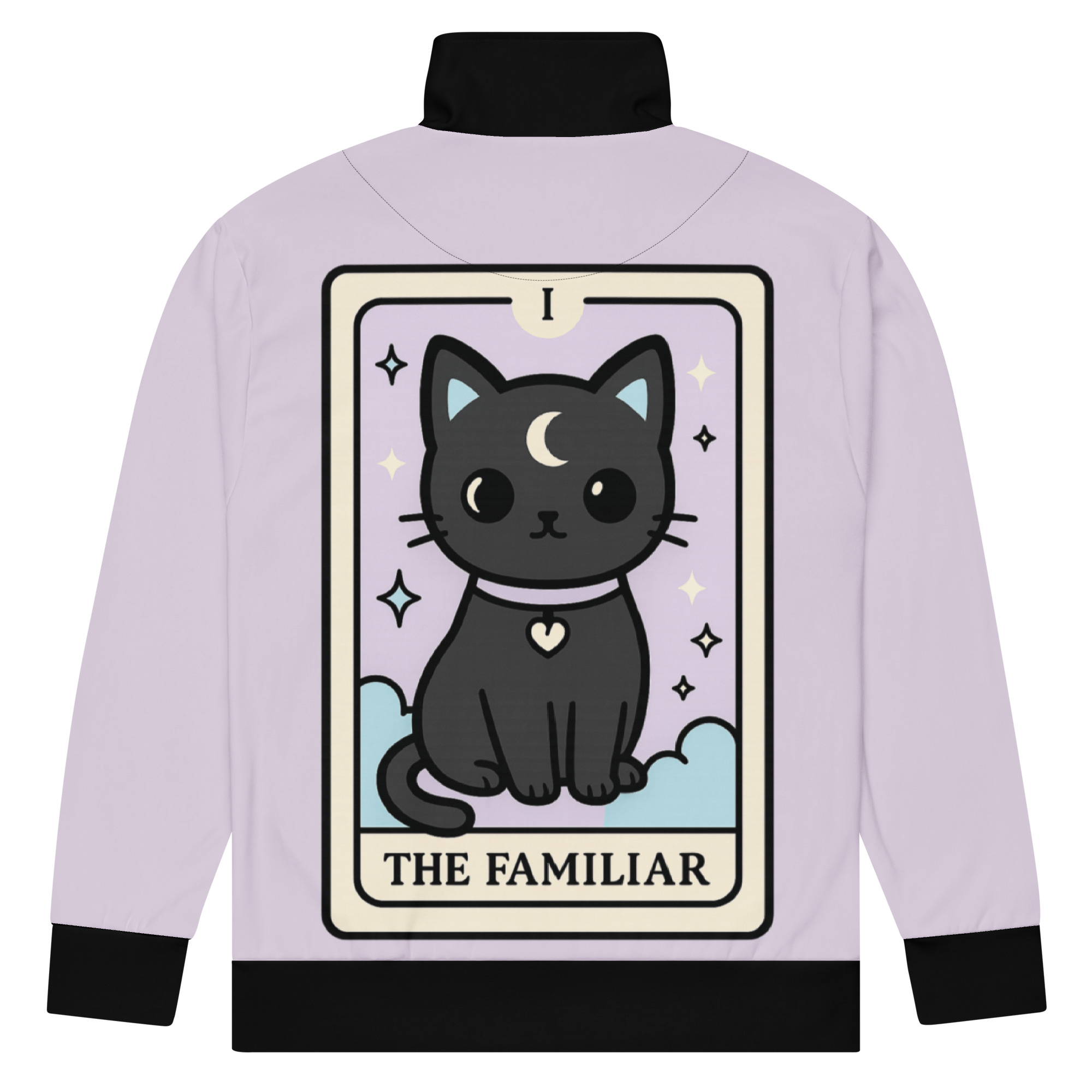 Purple Cat Print Track Jacket