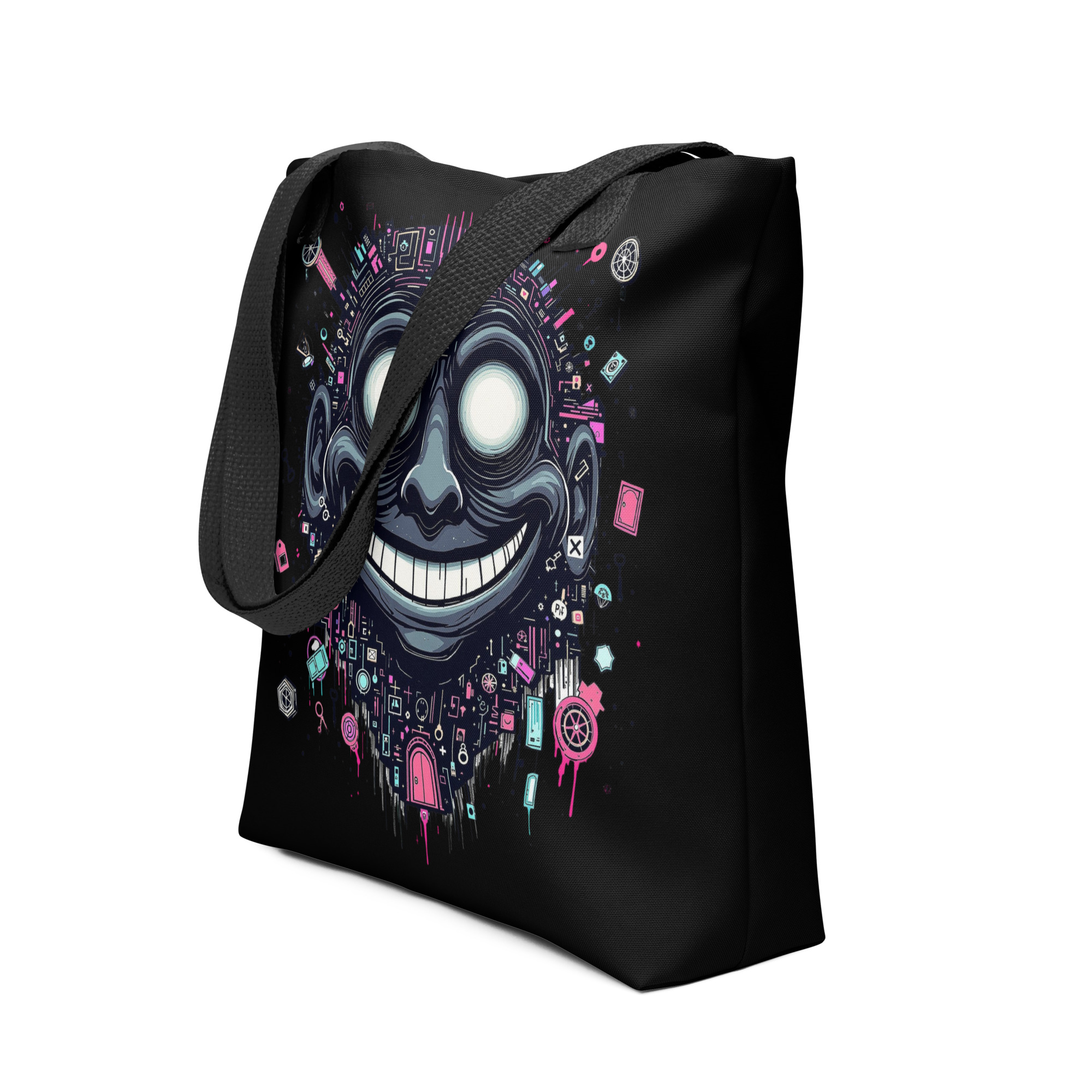 Cyber Smile Tote Bag