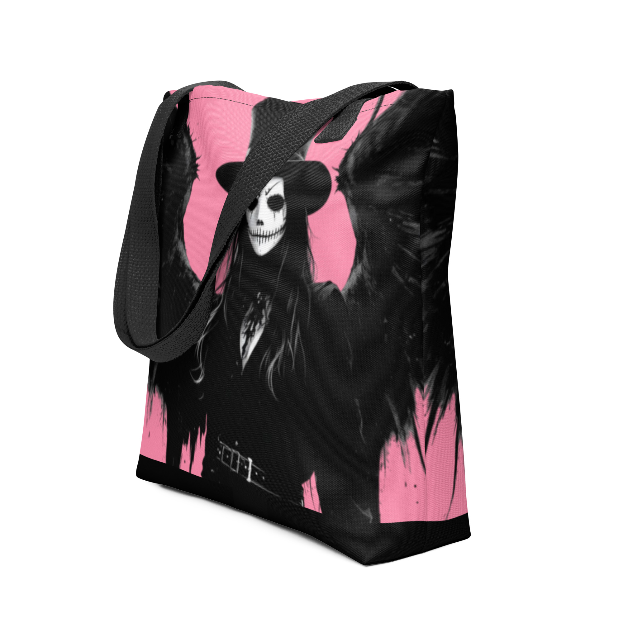 Gothic Skeleton Angel Tote Bag
