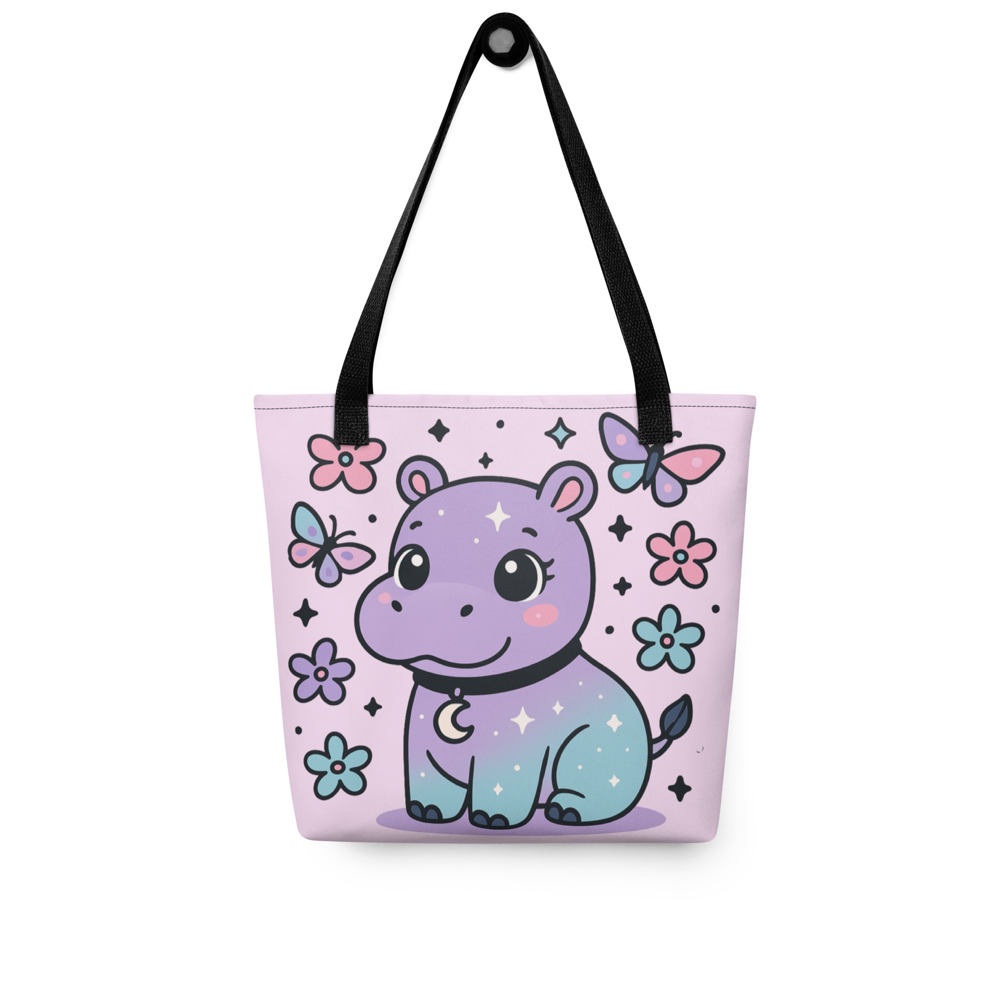 Cute Hippo Tote Bag