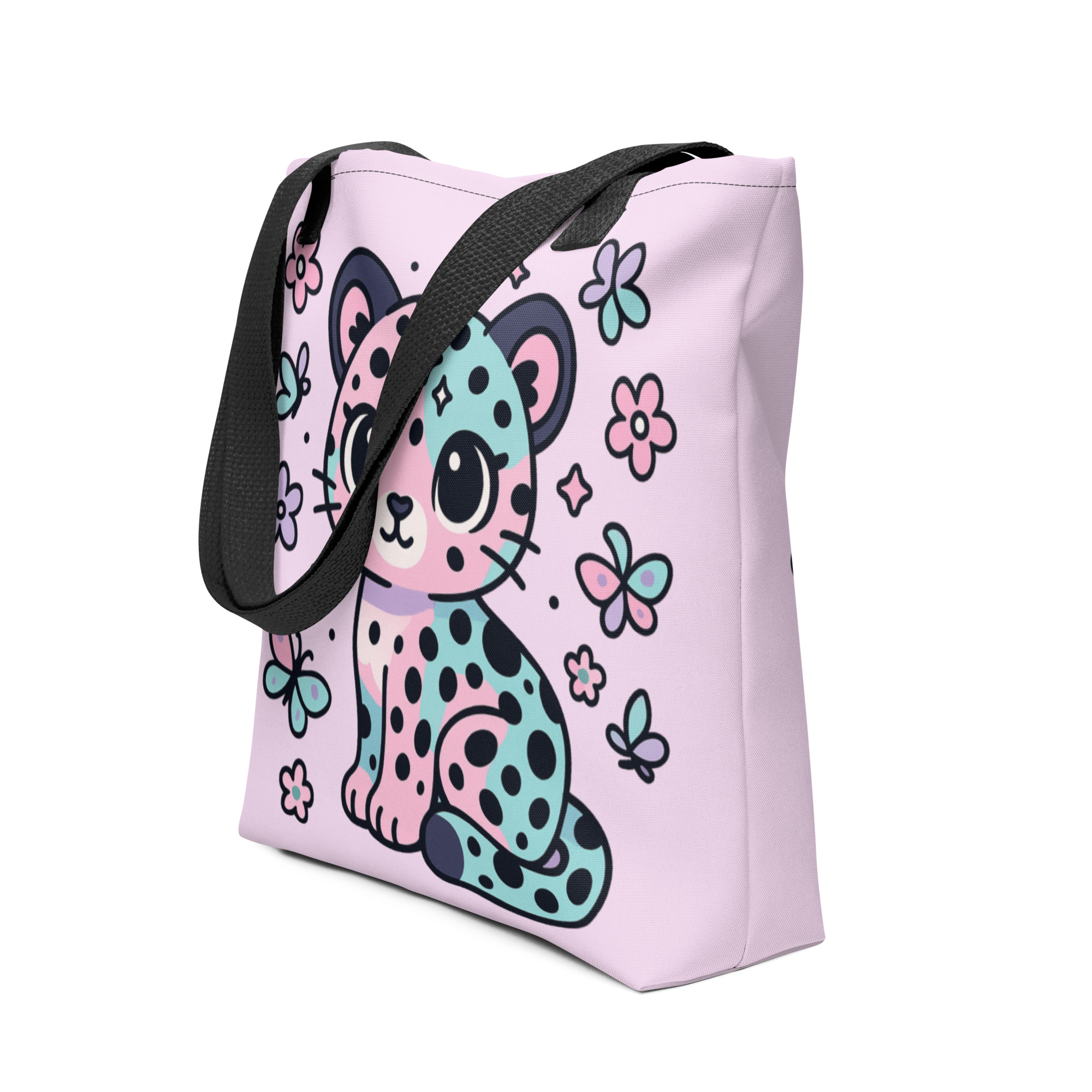 Cute Leopard Print Tote Bag