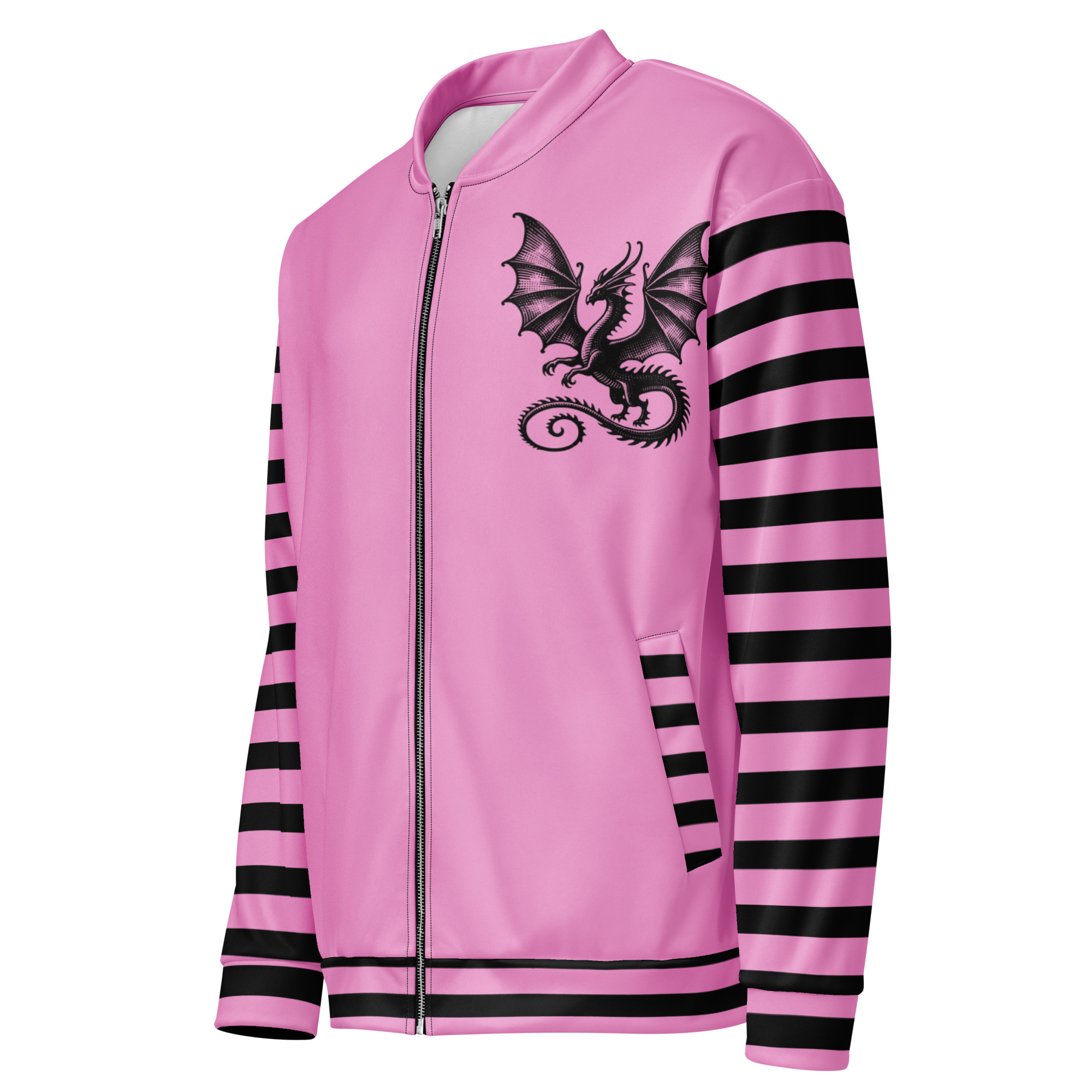 Pink Dragon Bomber Jacket