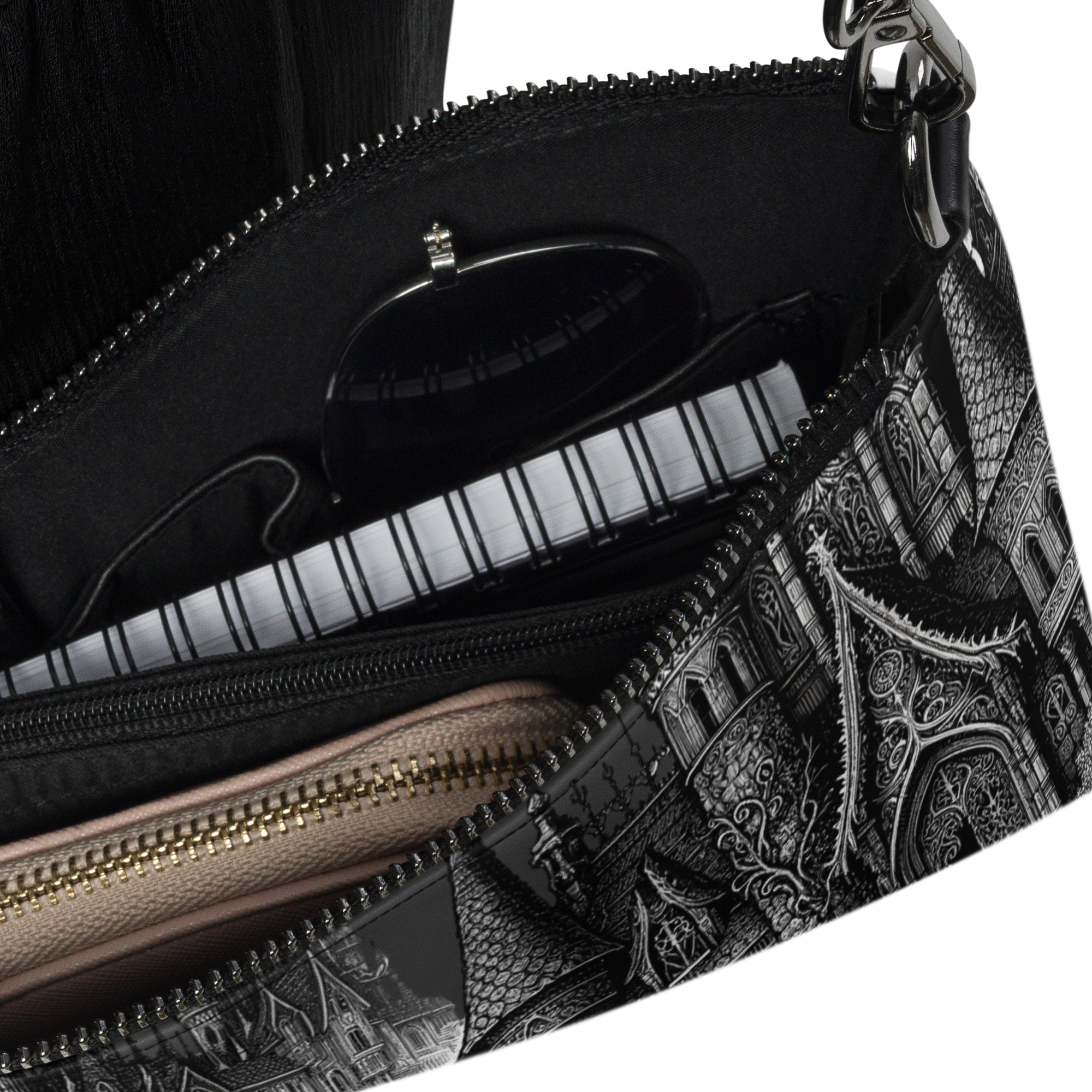 Gothic Castle Art Wristlet Bag