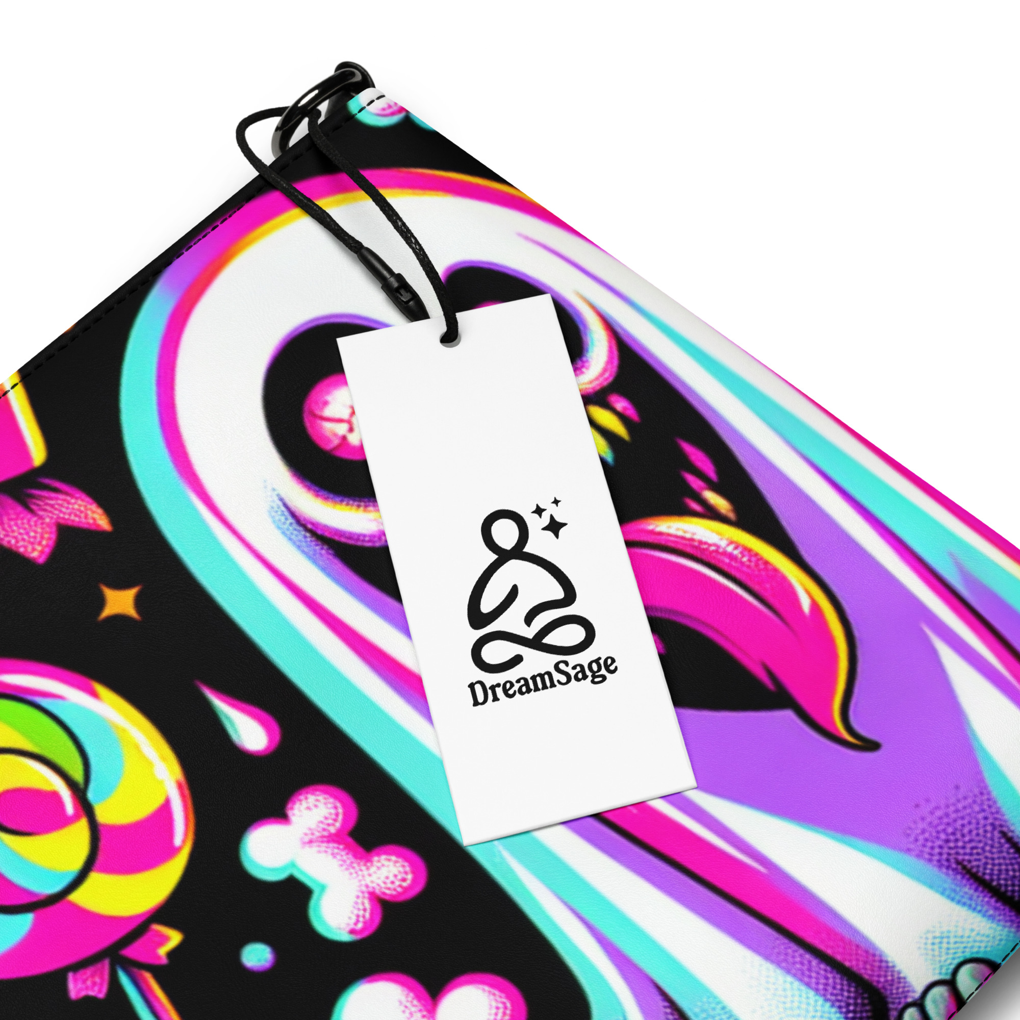 Neon Ghost Candy Wristlet Bag