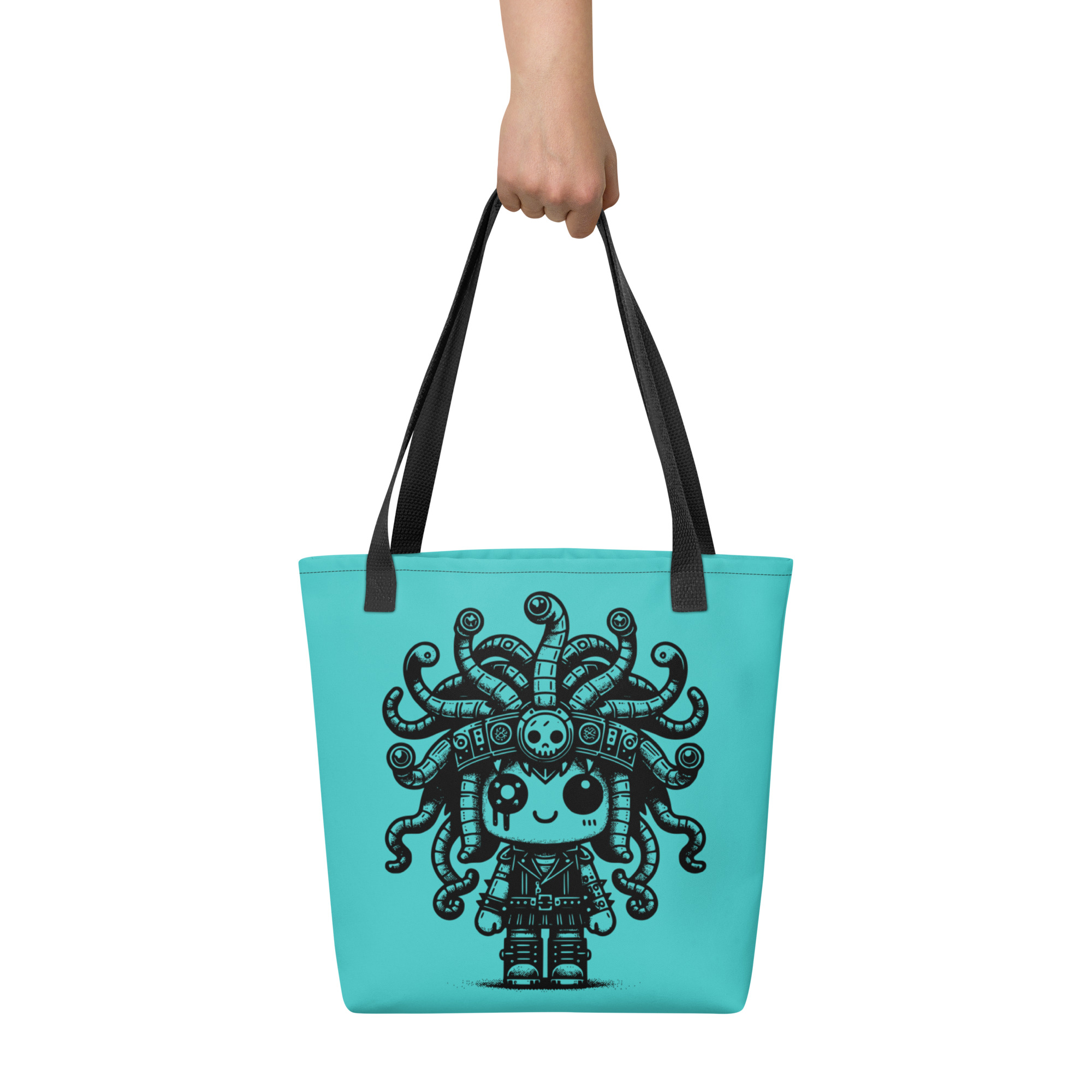 Medusa Cartoon Tote Bag