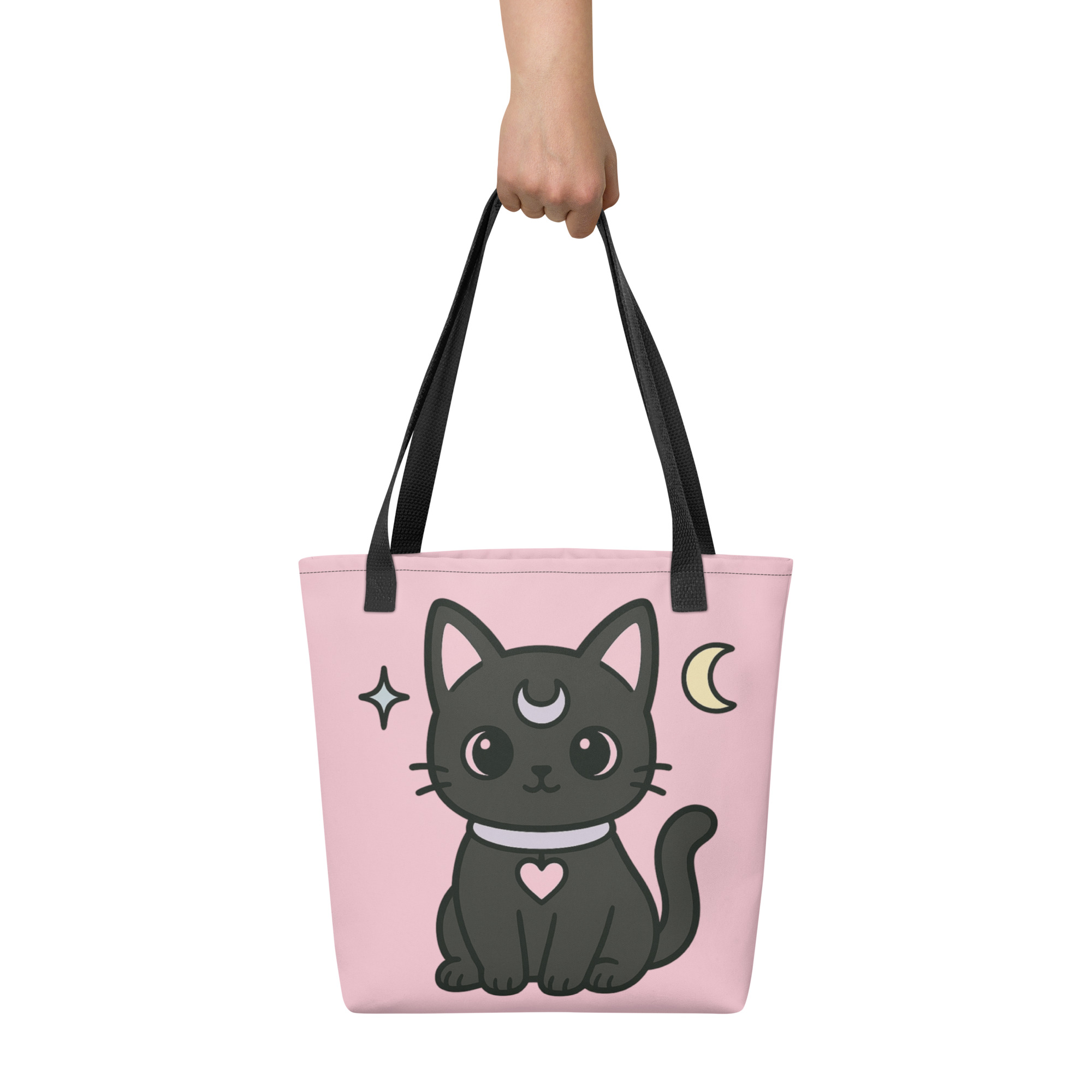 Cute Black Cat Tote Bag