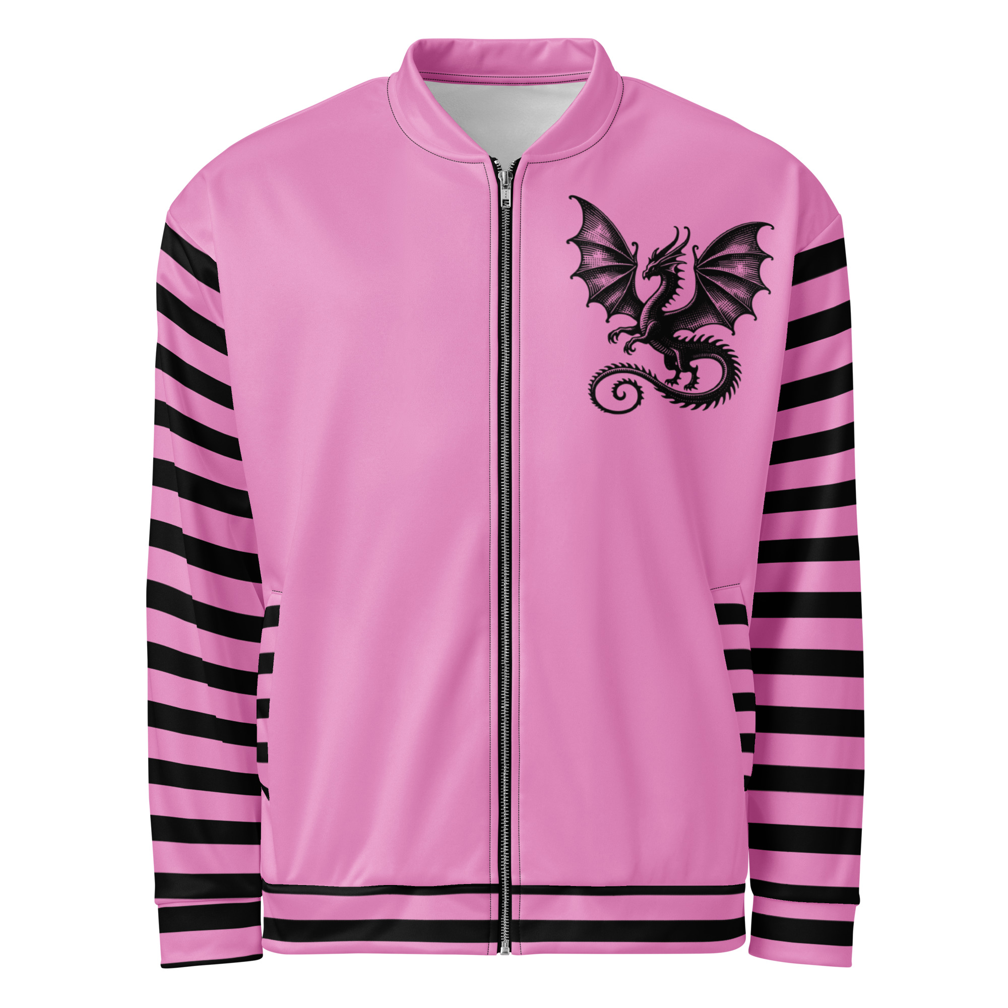 Pink Dragon Bomber Jacket
