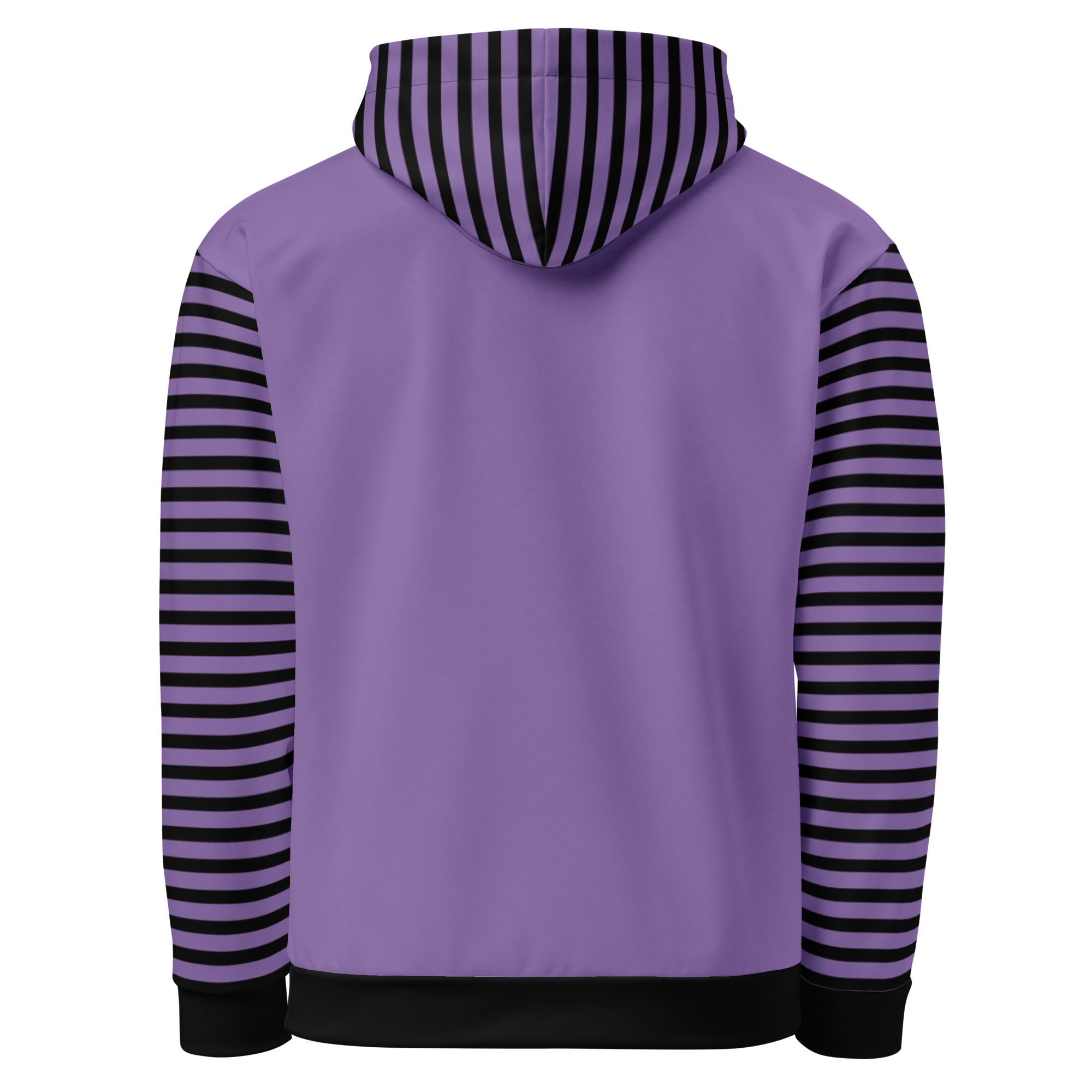 Purple Striped Angel Wings Hoodie