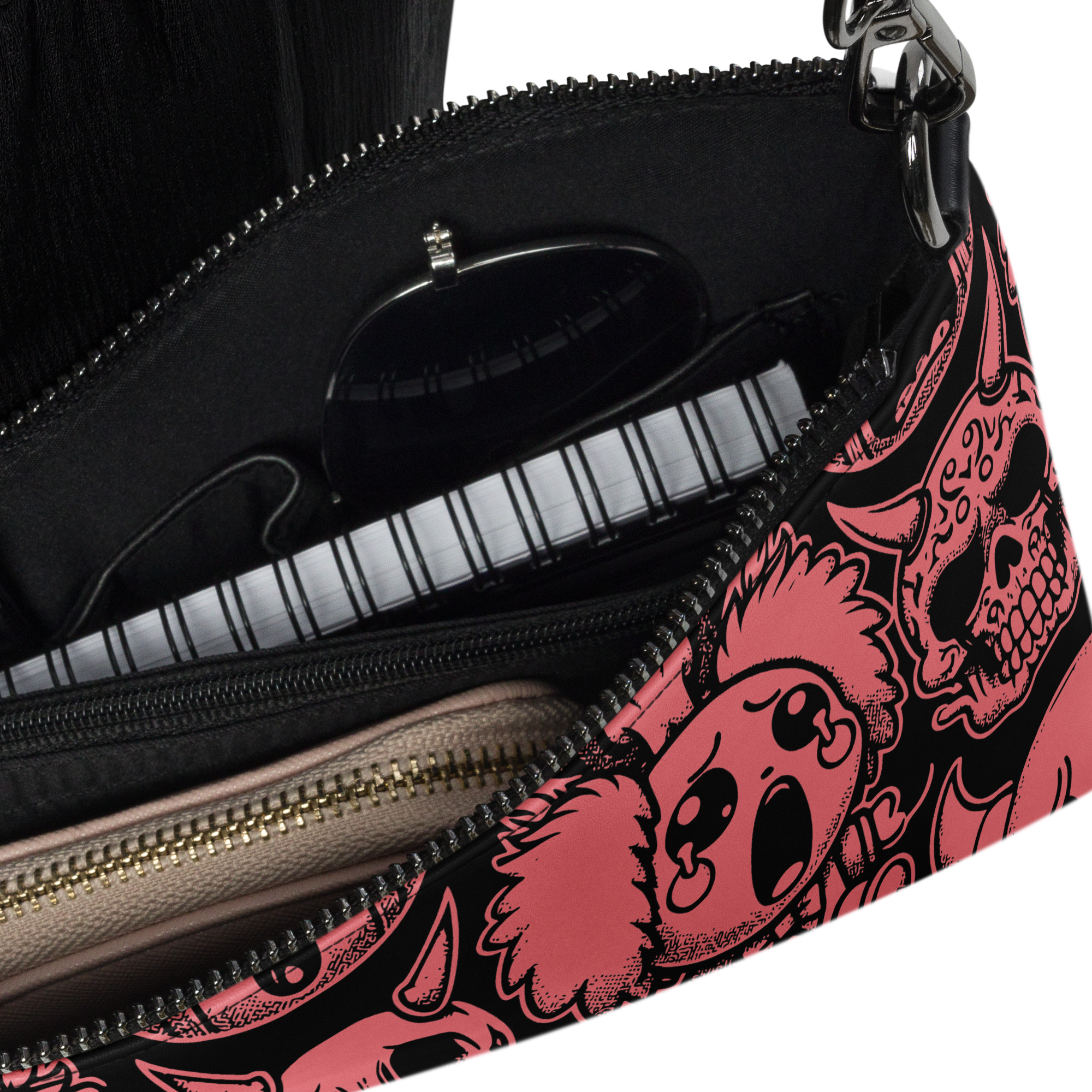 Gothic Cartoon Clutch Bag