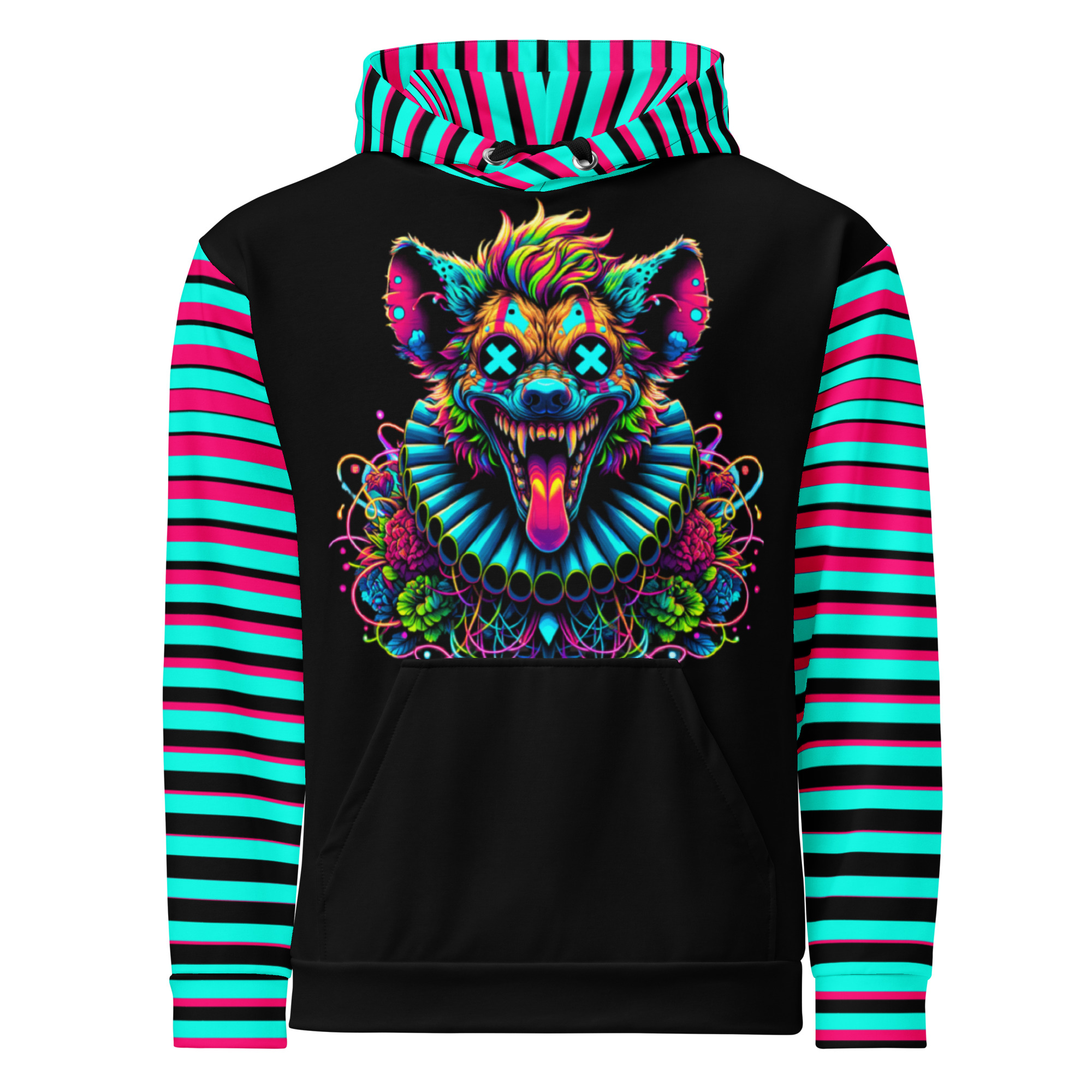 Neon Hyena Graphic Hoodie