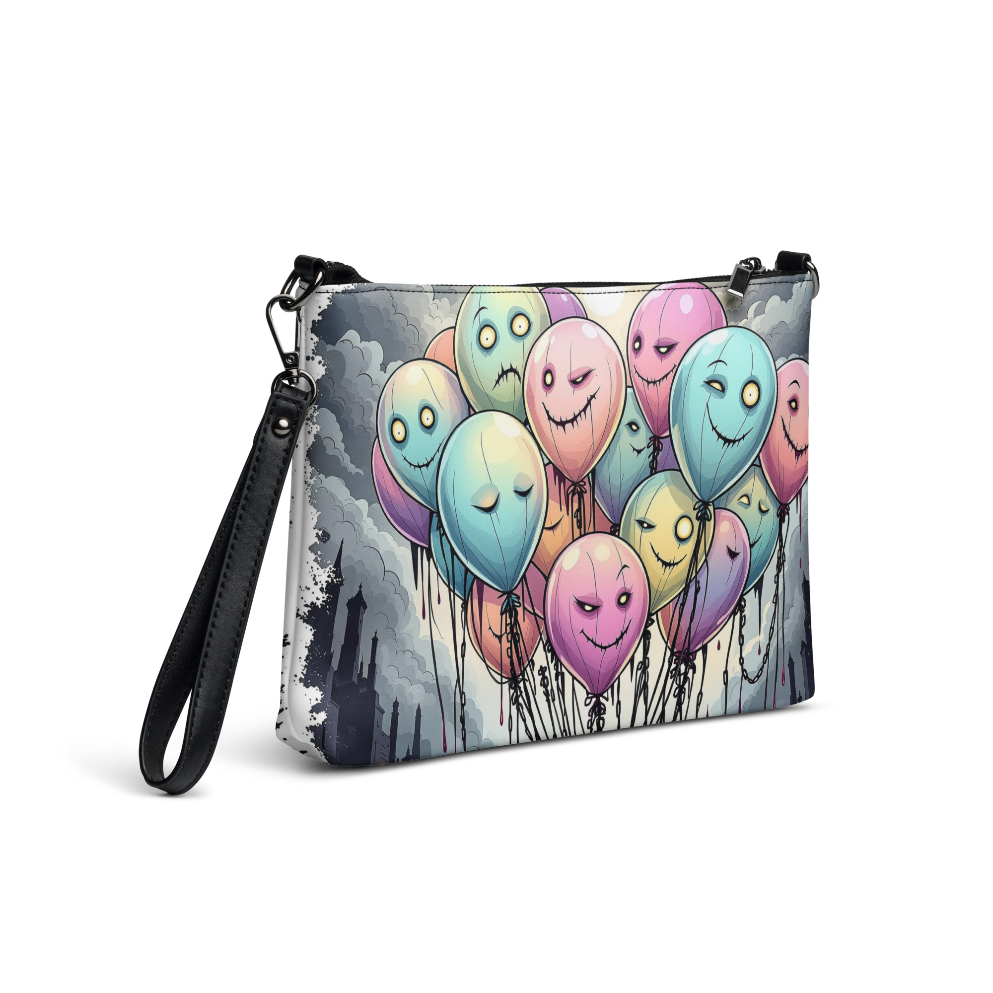Colorful Balloon Monsters Clutch Bag